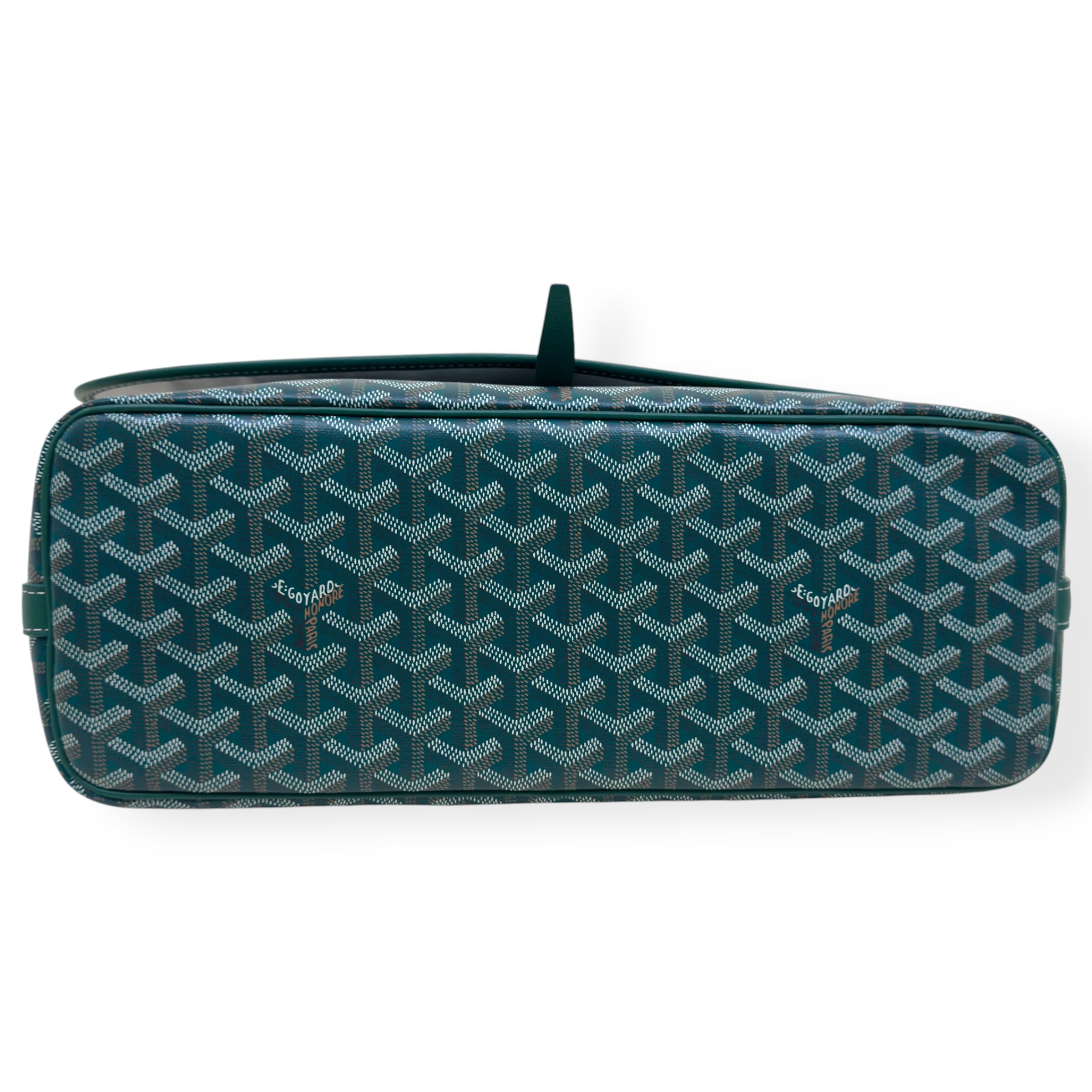 GOYARD GOYARDINE CAPETIEN MESSENGER BAG GREEN MM