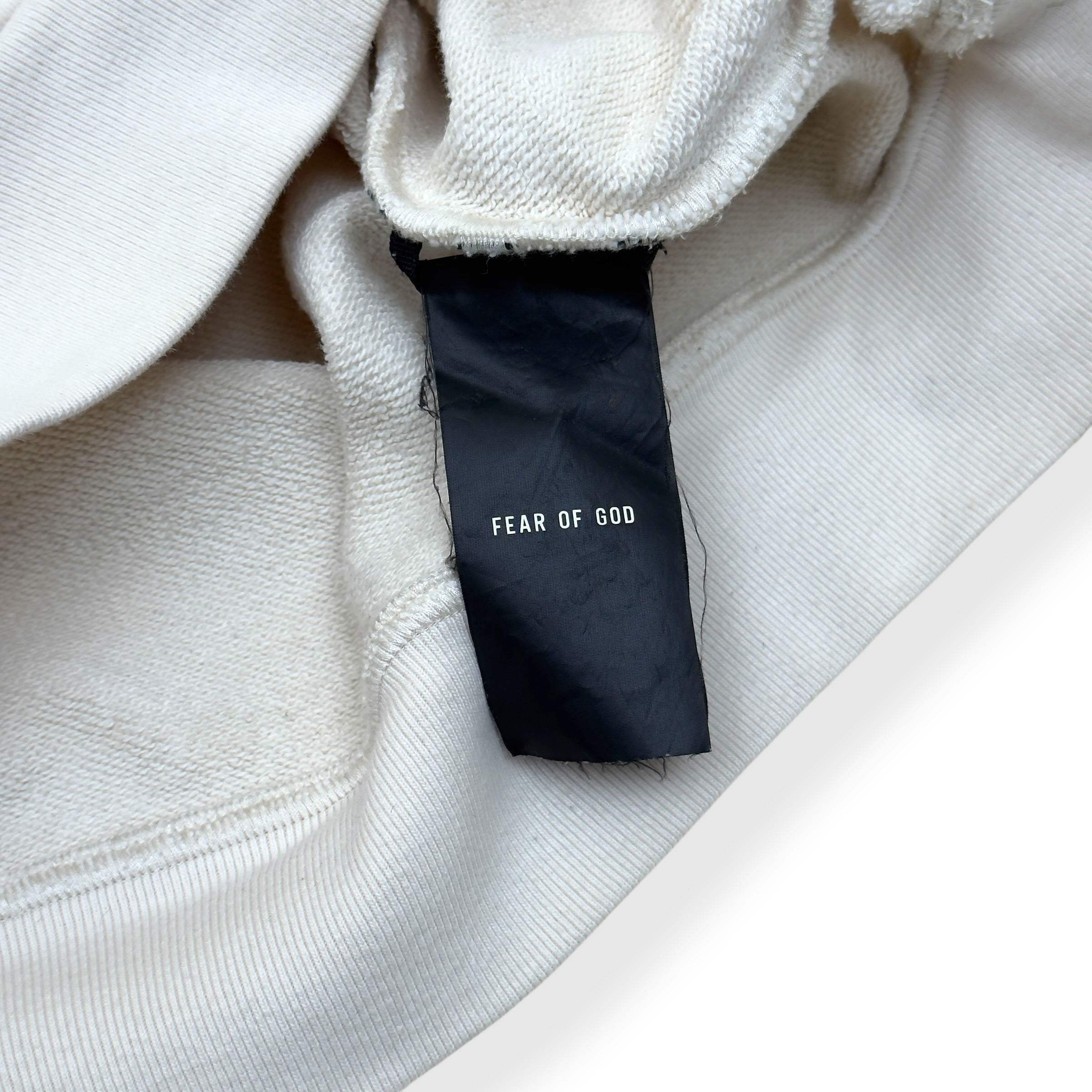 FEAR OF GOD SIXTH COLLECTION HOODIE CREAM / BLACK XL