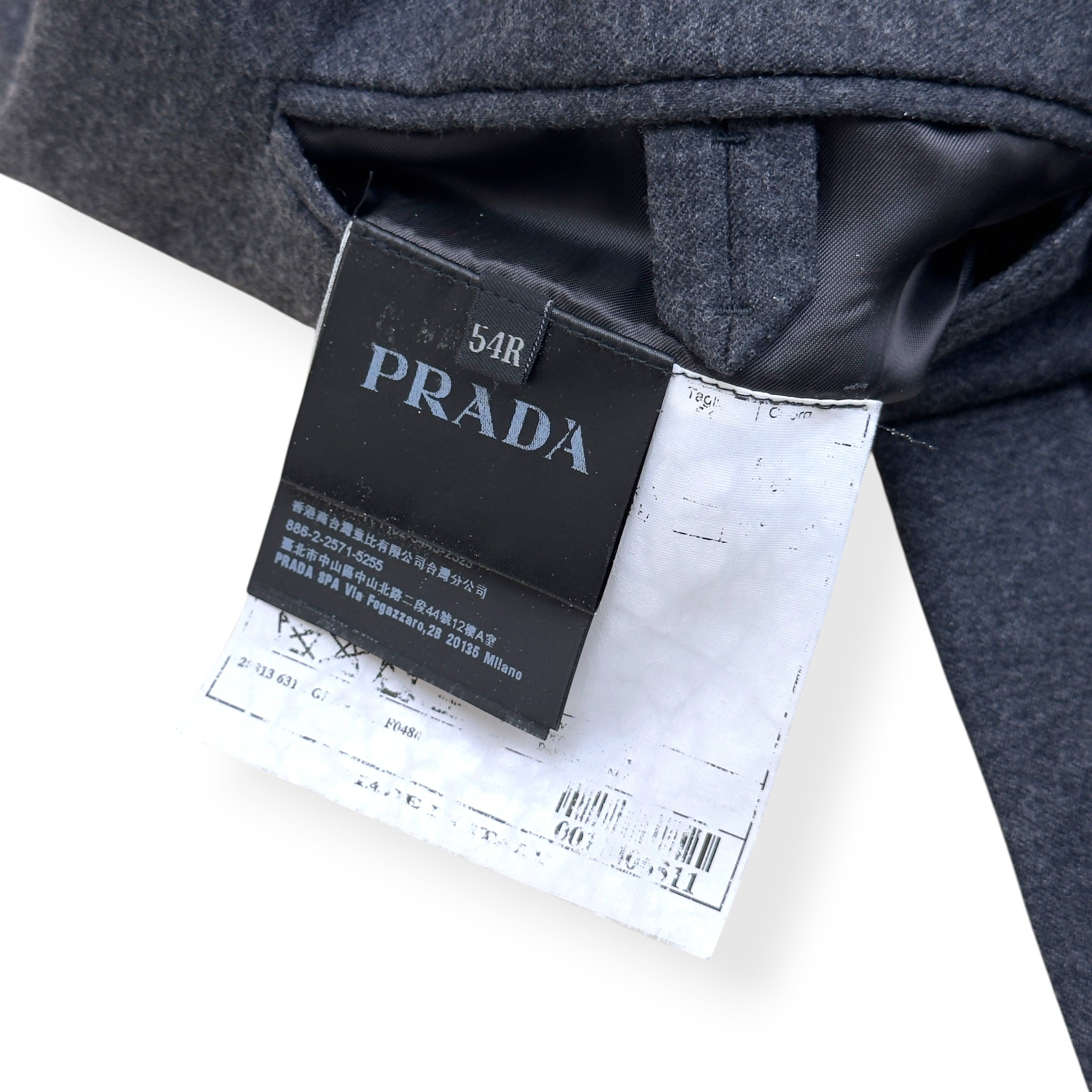 PRADA WOOL BLAZER GREY 54R / XL