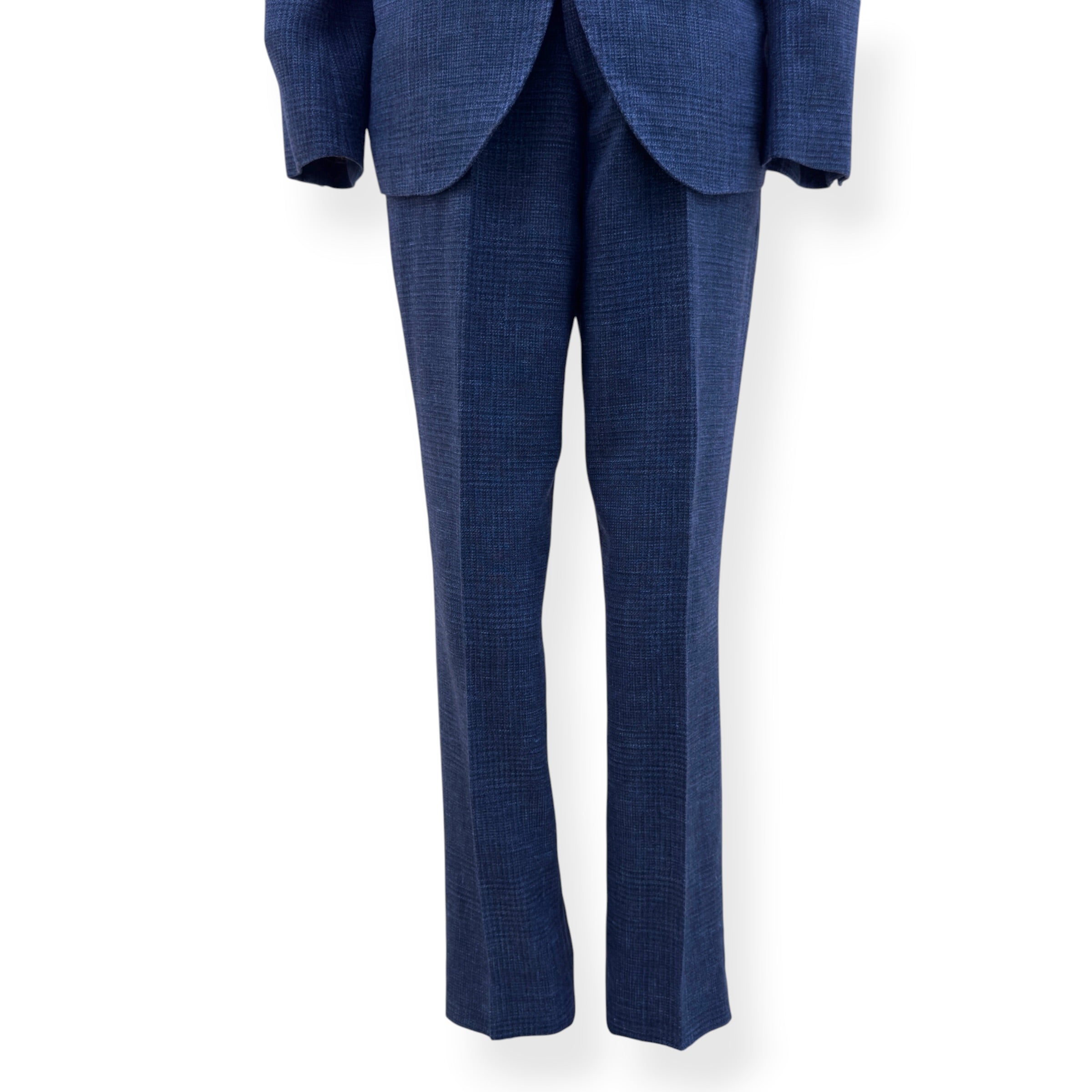 BRUNELLO CUCINELLI WOOL LINEN SUIT BLUE 52 / 54 / XL