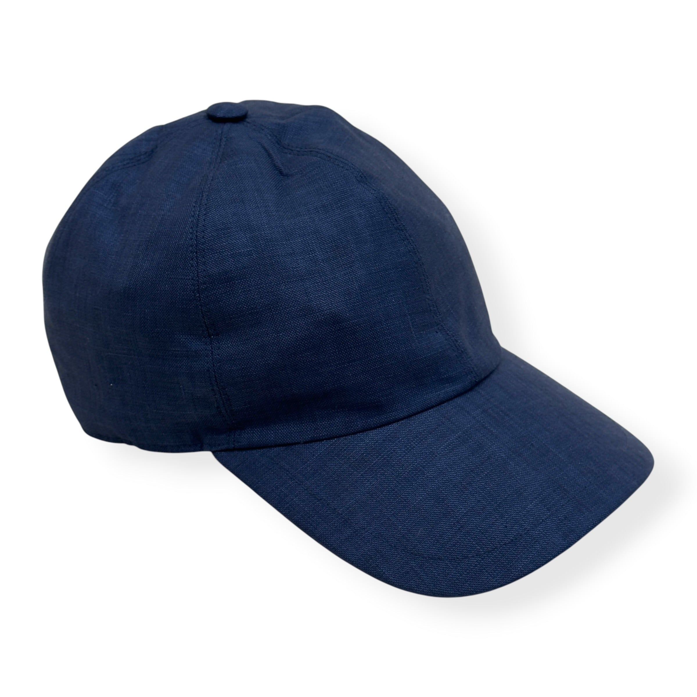 THOM SWEENEY LINEN WOOL BASEBALL CAP NAVY O/S