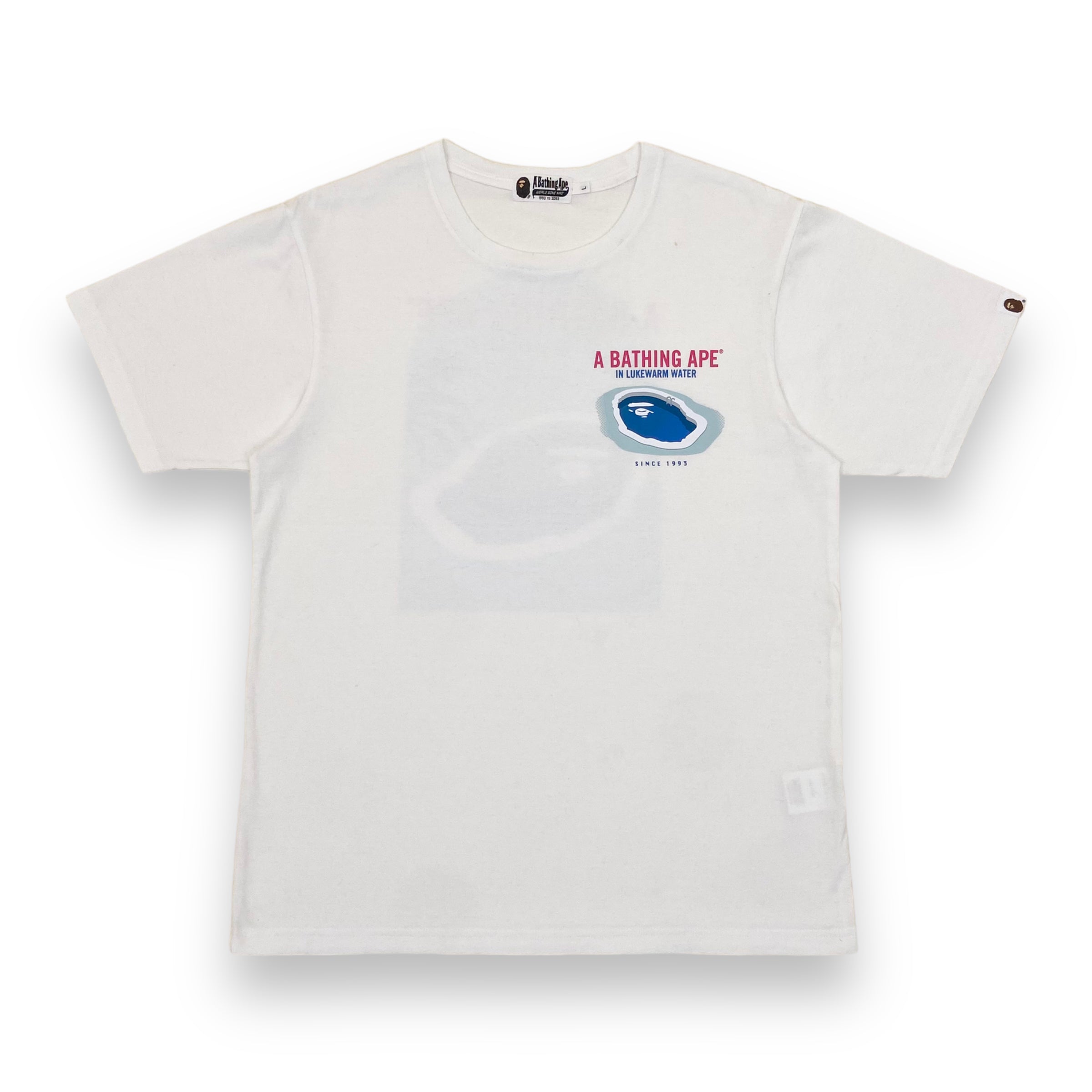 BAPE ‘IN LUKEWARM WATER’ T-SHIRT WHITE L