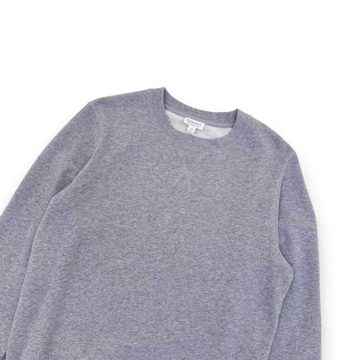 SUNSPEL LOOPBACK COTTON SWEATSHIRT GREY XS