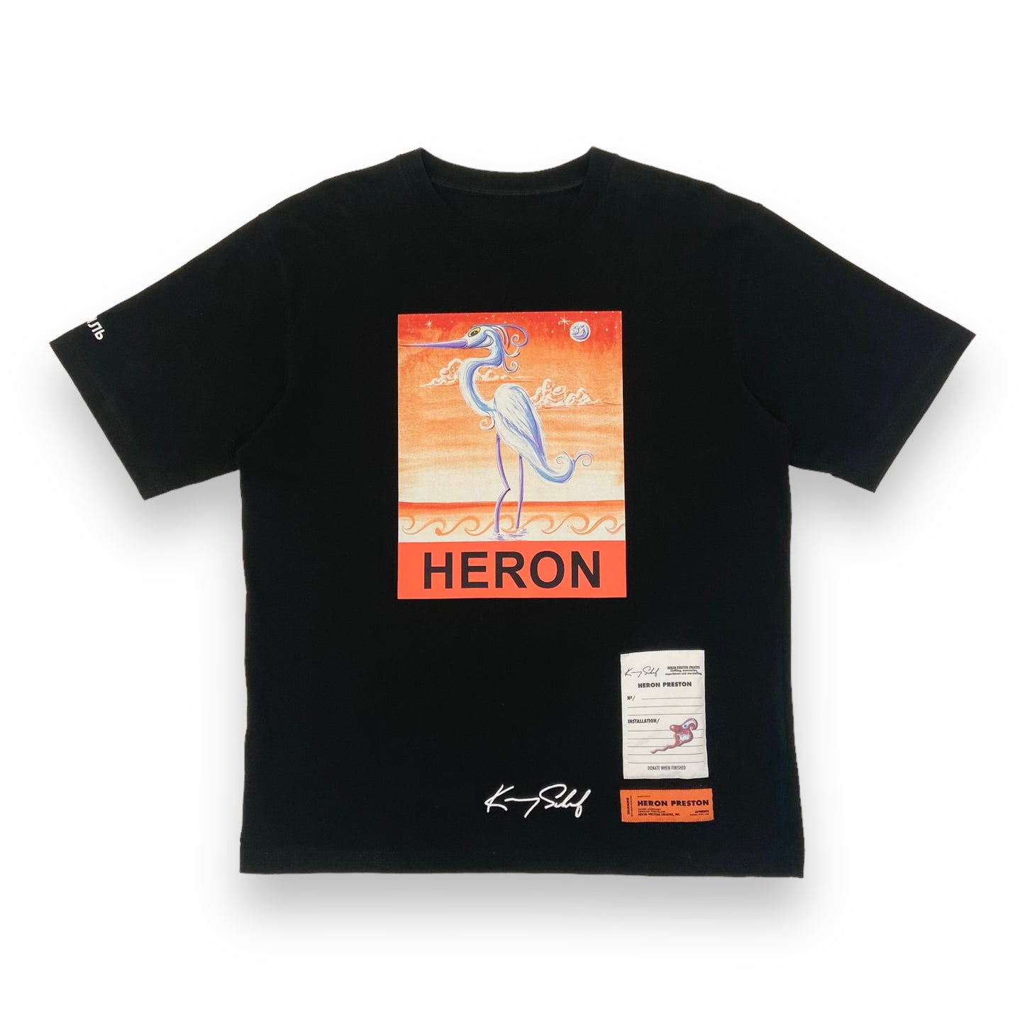 HERON PRESTON T-SHIRT BLACK S