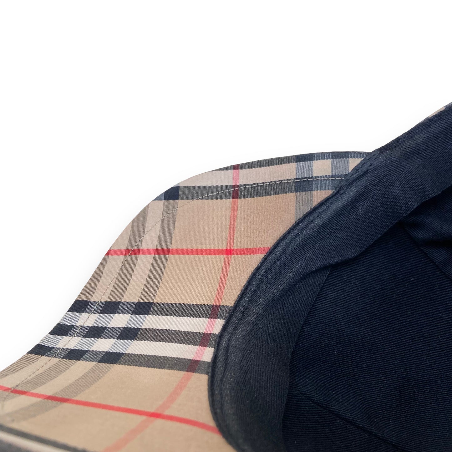 BURBERRY CHECKED BASEBALL CAP XL