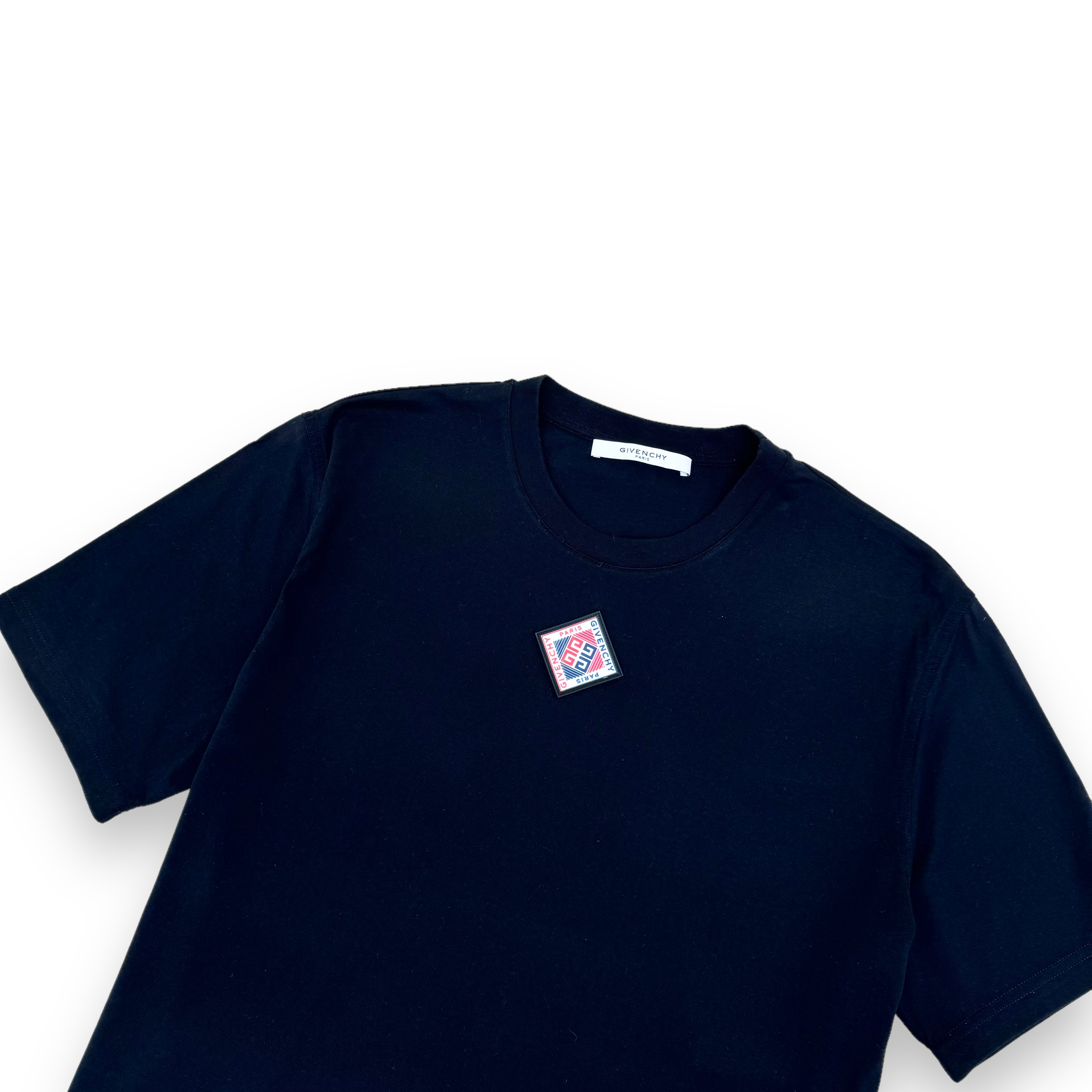 GIVENCHY RUBBER PATCH T-SHIRT BLACK XL