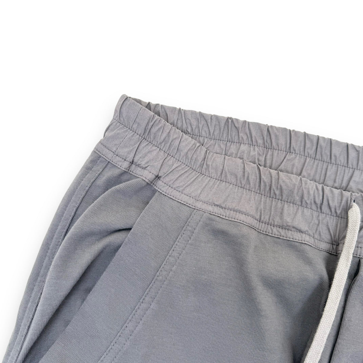 RICK OWENS MASTODAN TAPERED COTTON-JERSEY DRAWSTRING CARGO PANTS GREY XL