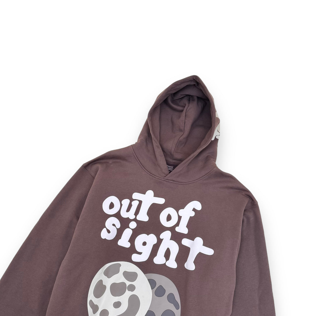 BROKEN PLANET OUT OF SIGHT COTTON HOODIE BROWN M