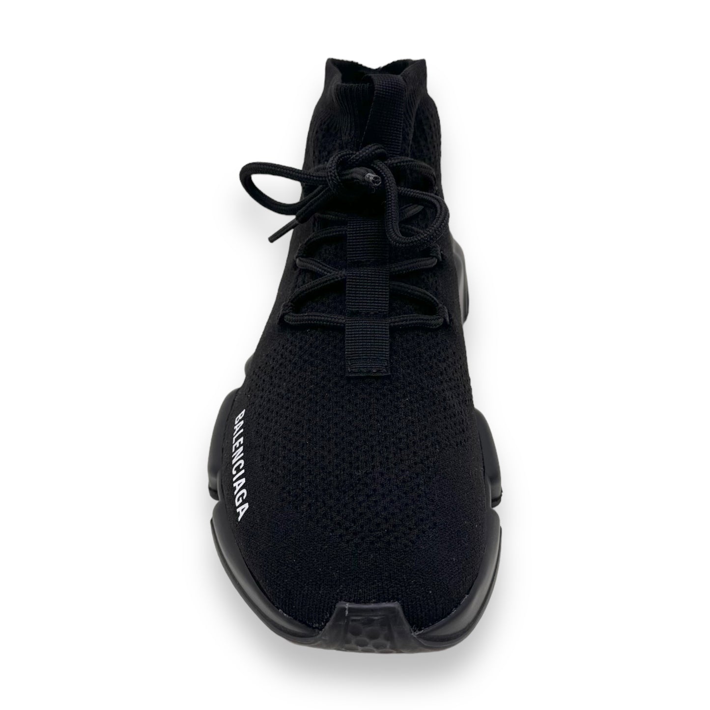 BALENCIAGA SPEED LACEUP RUNNER SNEAKERS BLACK UK6