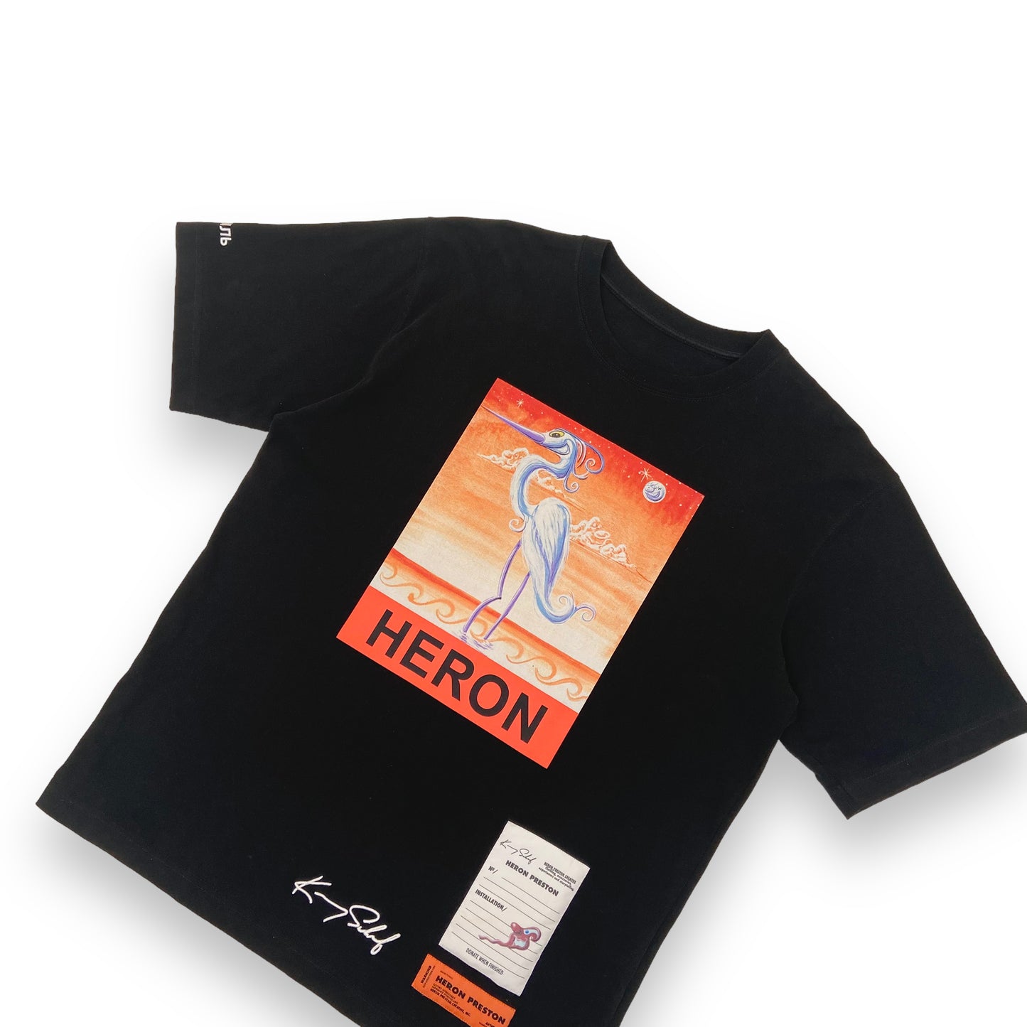 HERON PRESTON T-SHIRT BLACK S