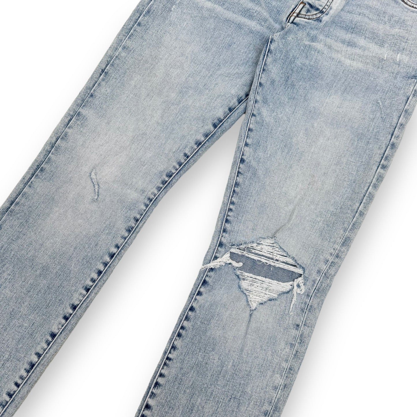 AMIRI DISTRESSED DENIM JEANS BLUE 32W