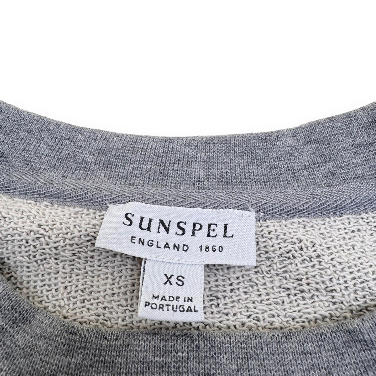 SUNSPEL LOOPBACK COTTON SWEATSHIRT GREY XS