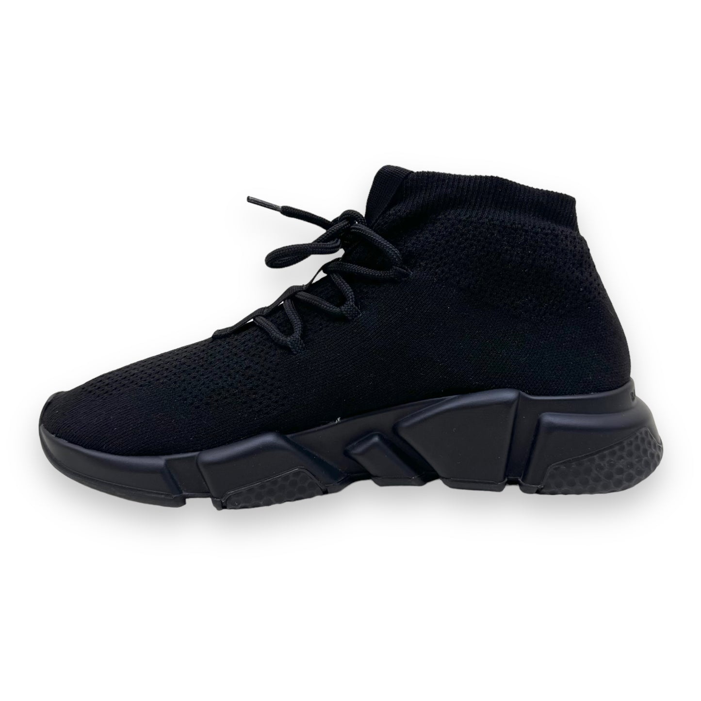 BALENCIAGA SPEED LACEUP RUNNER SNEAKERS BLACK UK6