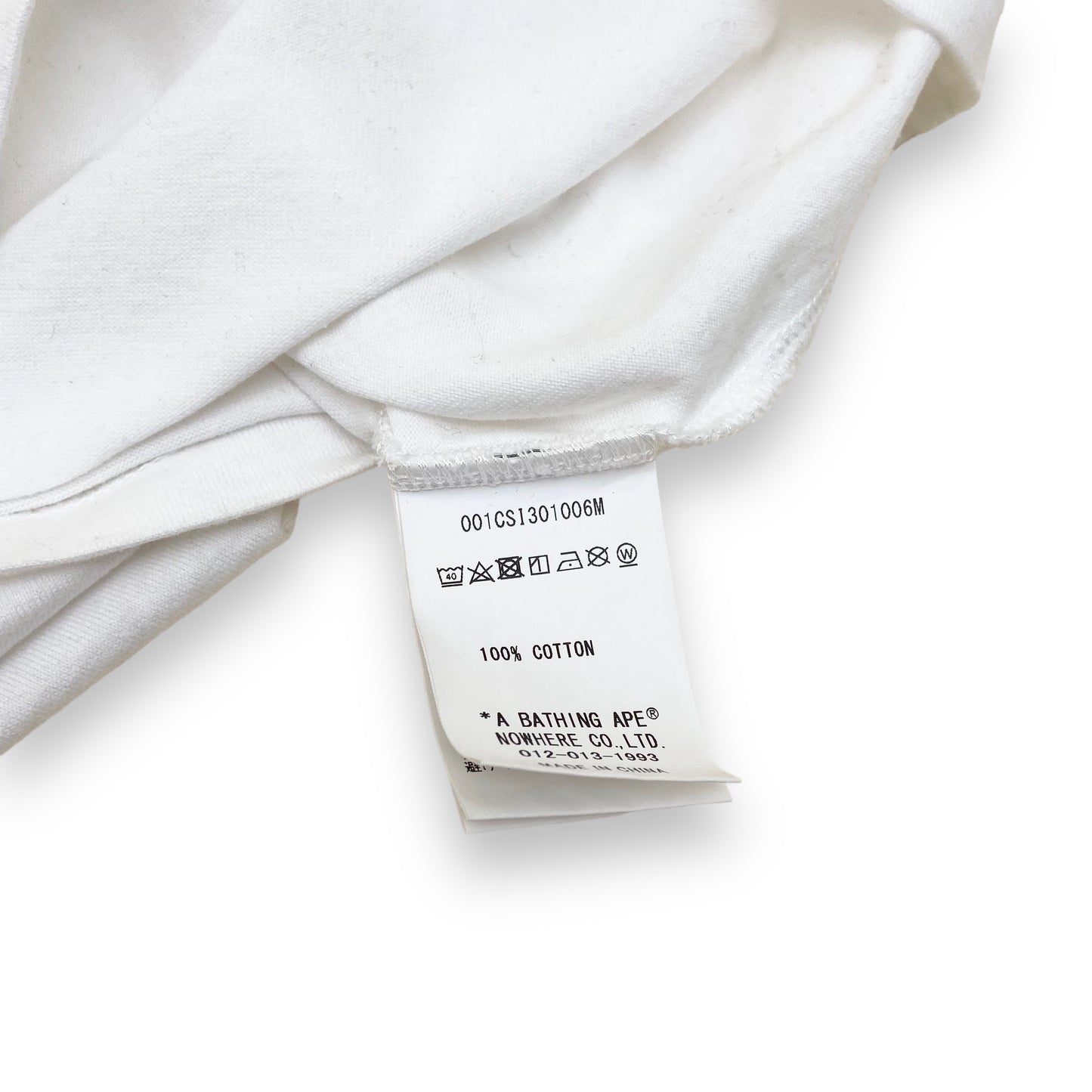 BAPE ‘IN LUKEWARM WINTER’ T-SHIRT WHITE L