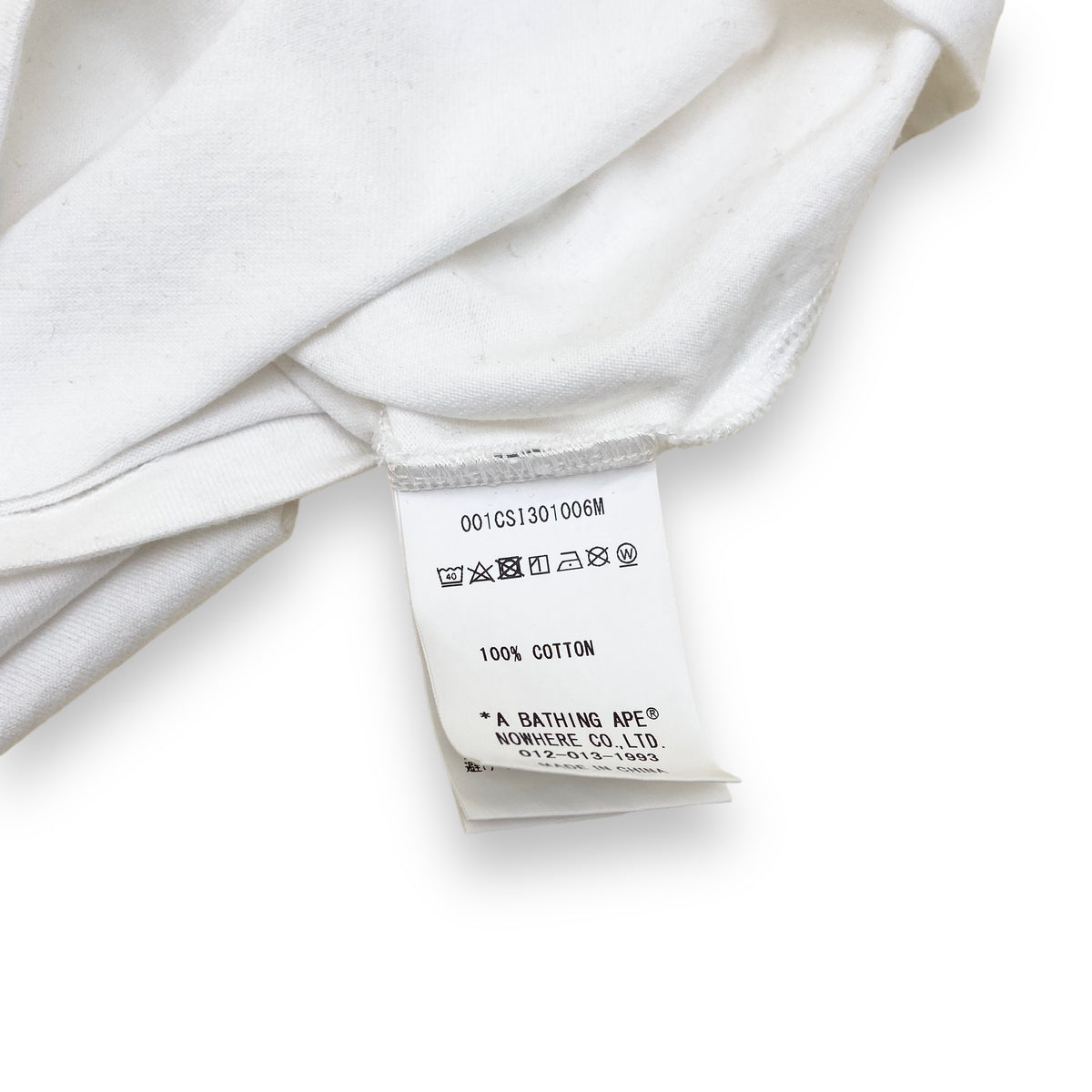 BAPE ‘IN LUKEWARM WINTER’ T-SHIRT WHITE L