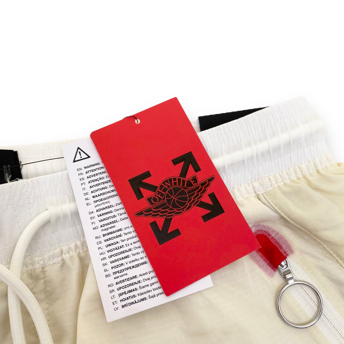 OFF-WHITE X NIKE TROUSERS CREAM L