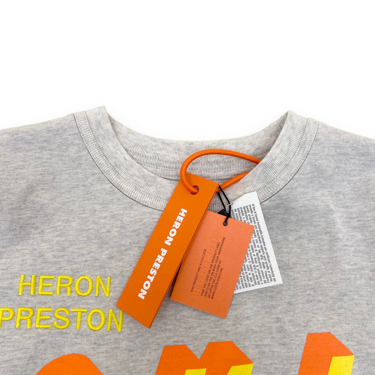 HERON PRESTON OVERSIZED T-SHIRT GREY XXS