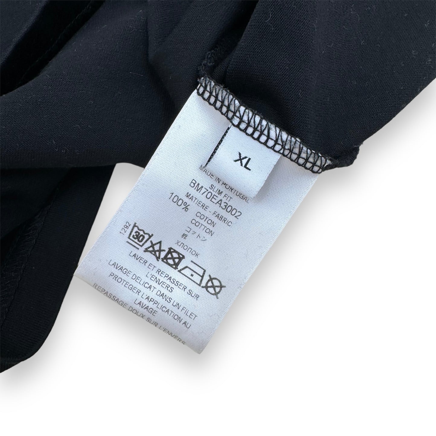 GIVENCHY RUBBER PATCH T-SHIRT BLACK XL