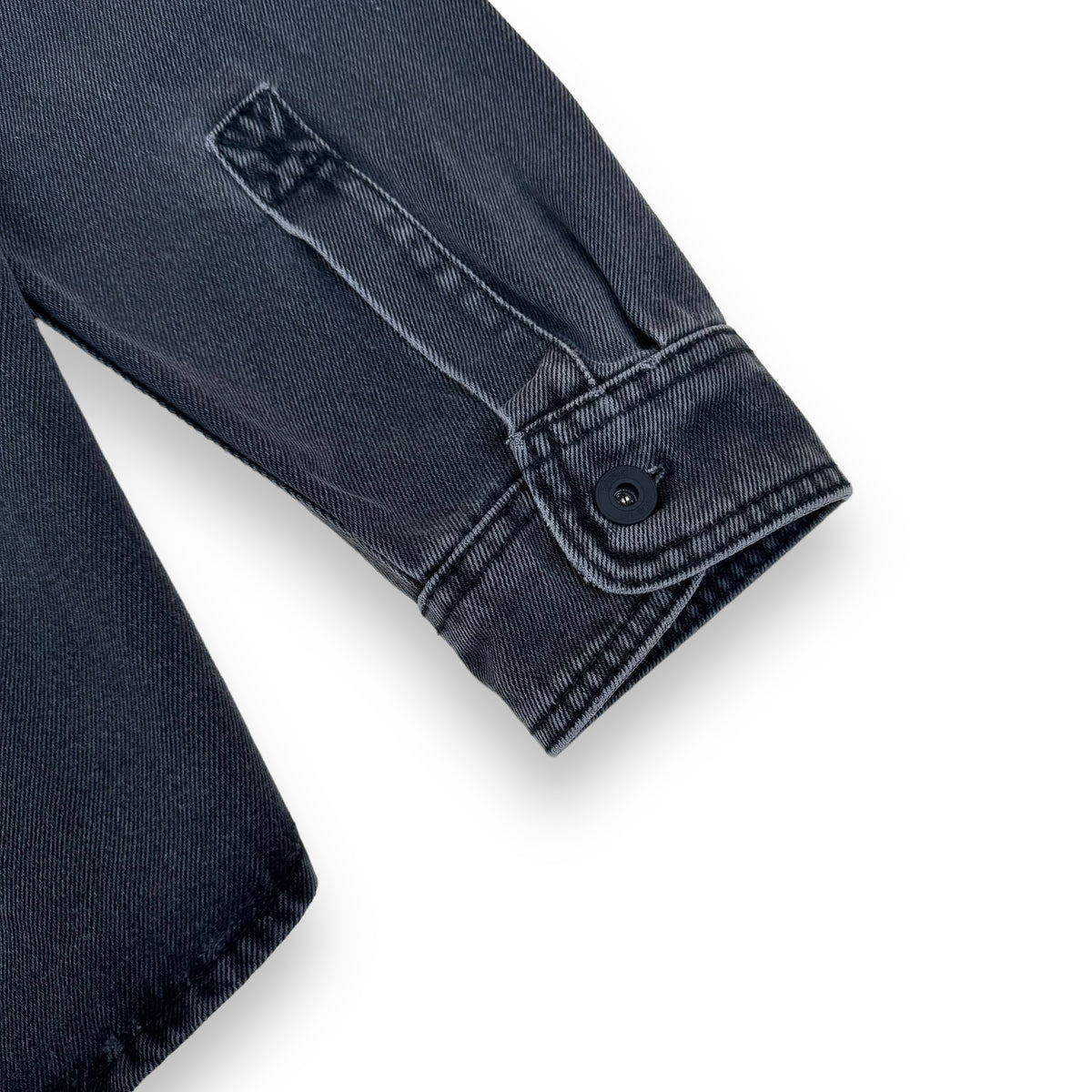 OFF-WHITE NEGATIVE MARK DENIM SHIRT GREY L