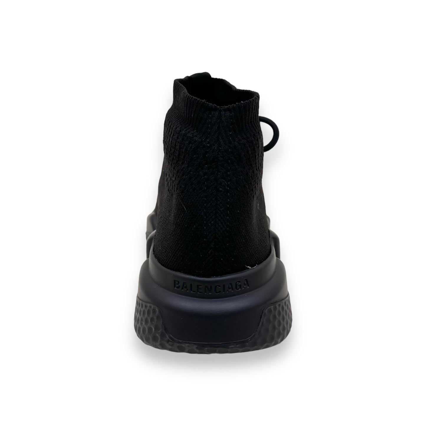 BALENCIAGA SPEED LACEUP RUNNER SNEAKERS BLACK UK6