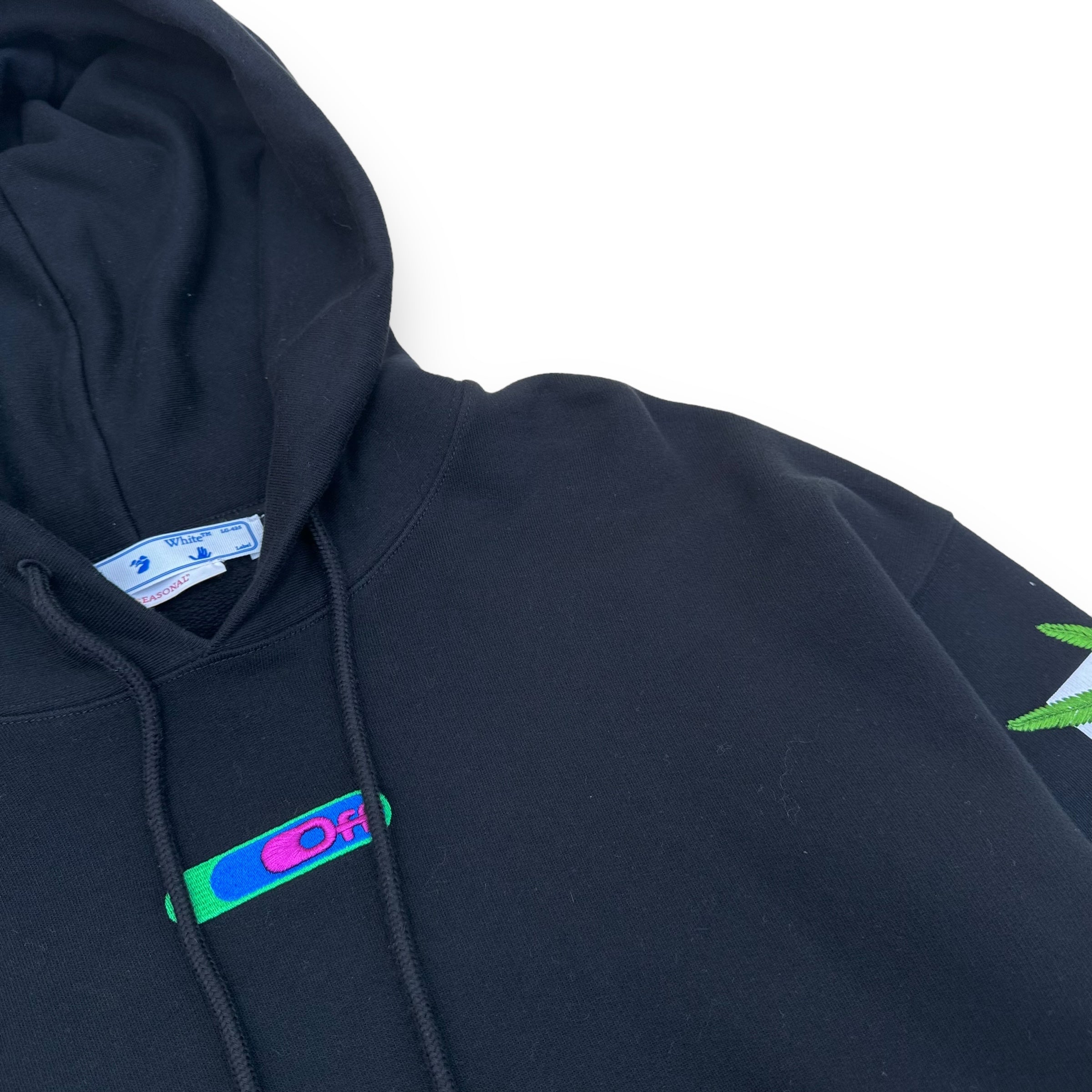 OFF-WHITE PLANT HOODIE BLACK M