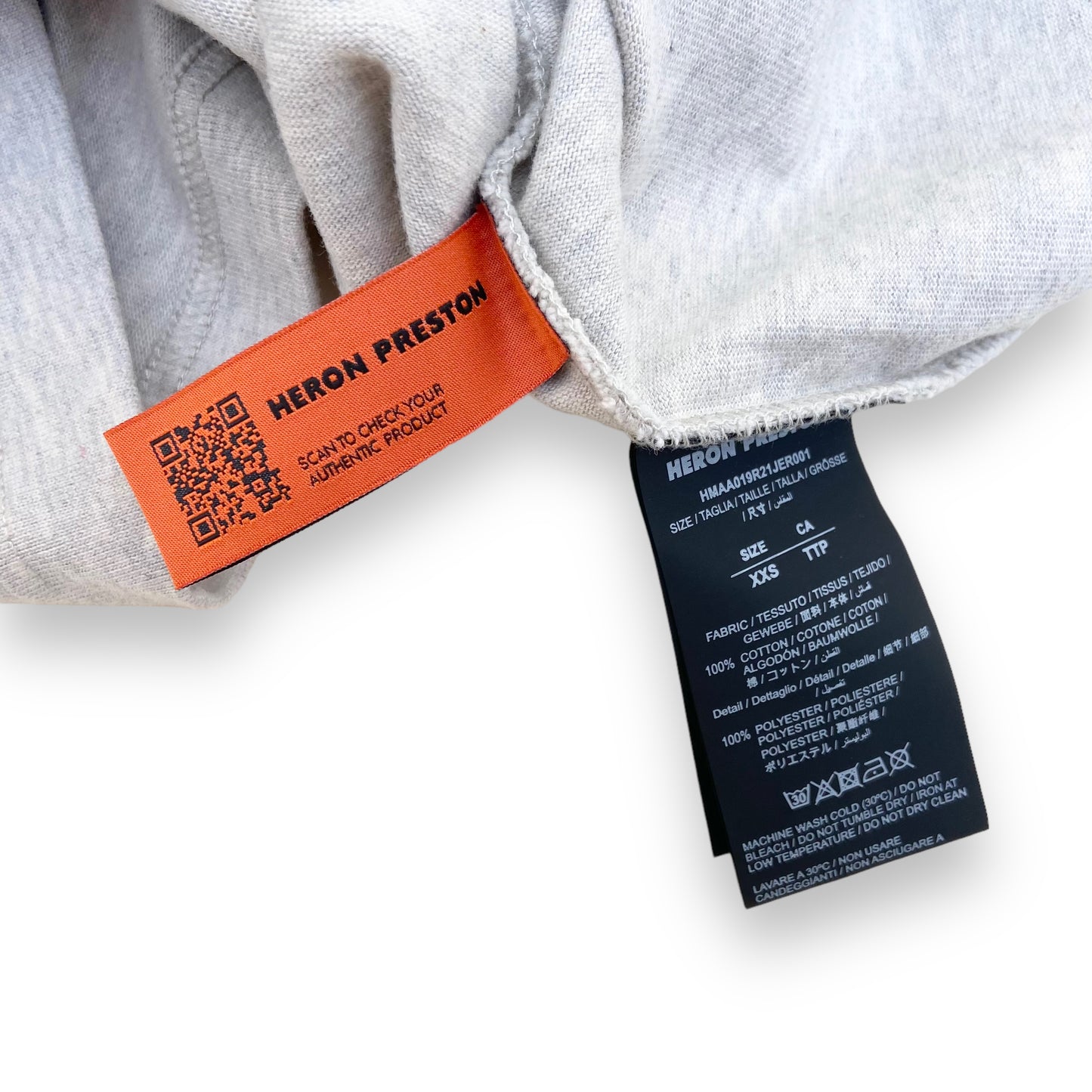 HERON PRESTON OVERSIZED T-SHIRT GREY XXS