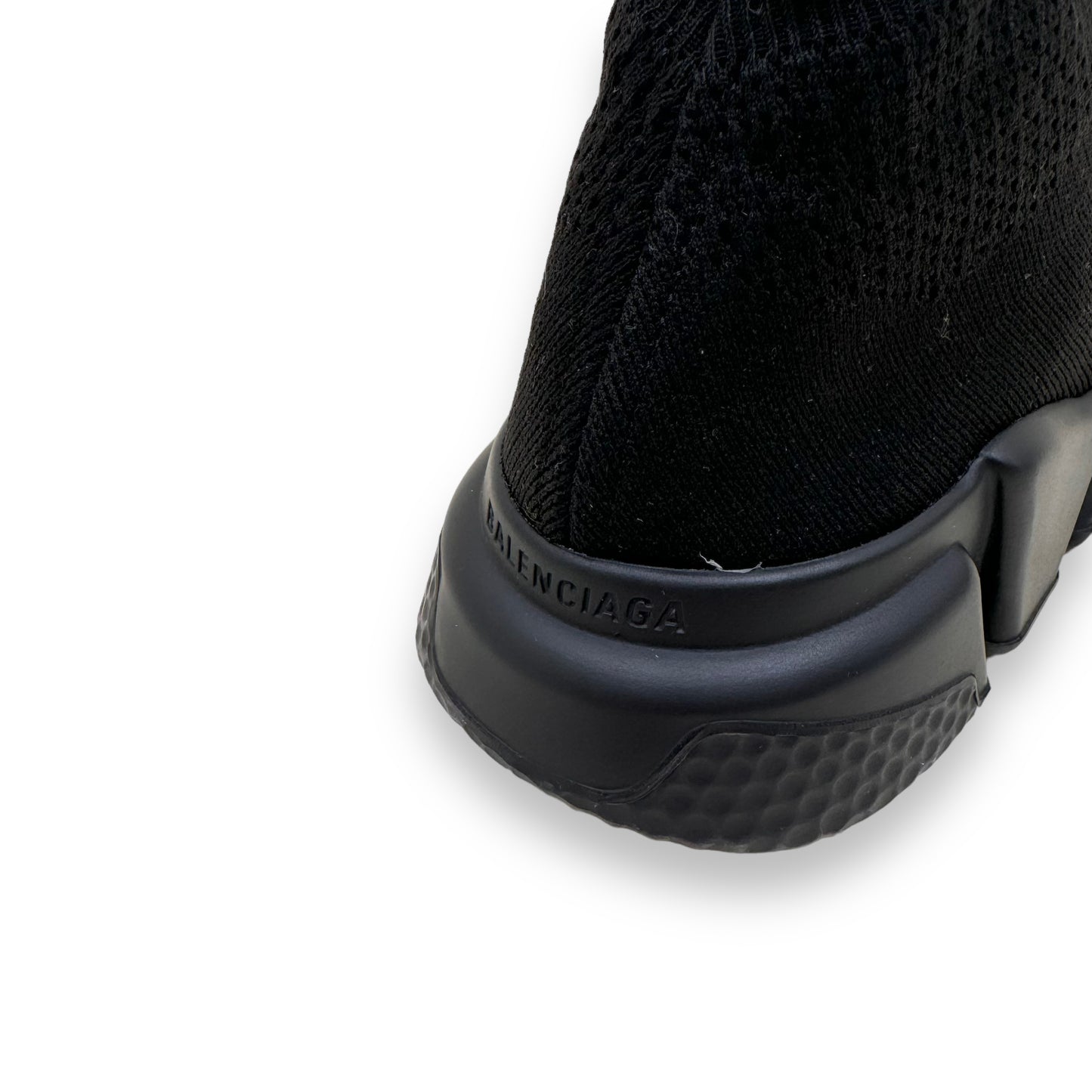 BALENCIAGA SPEED LACEUP RUNNER SNEAKERS BLACK UK6