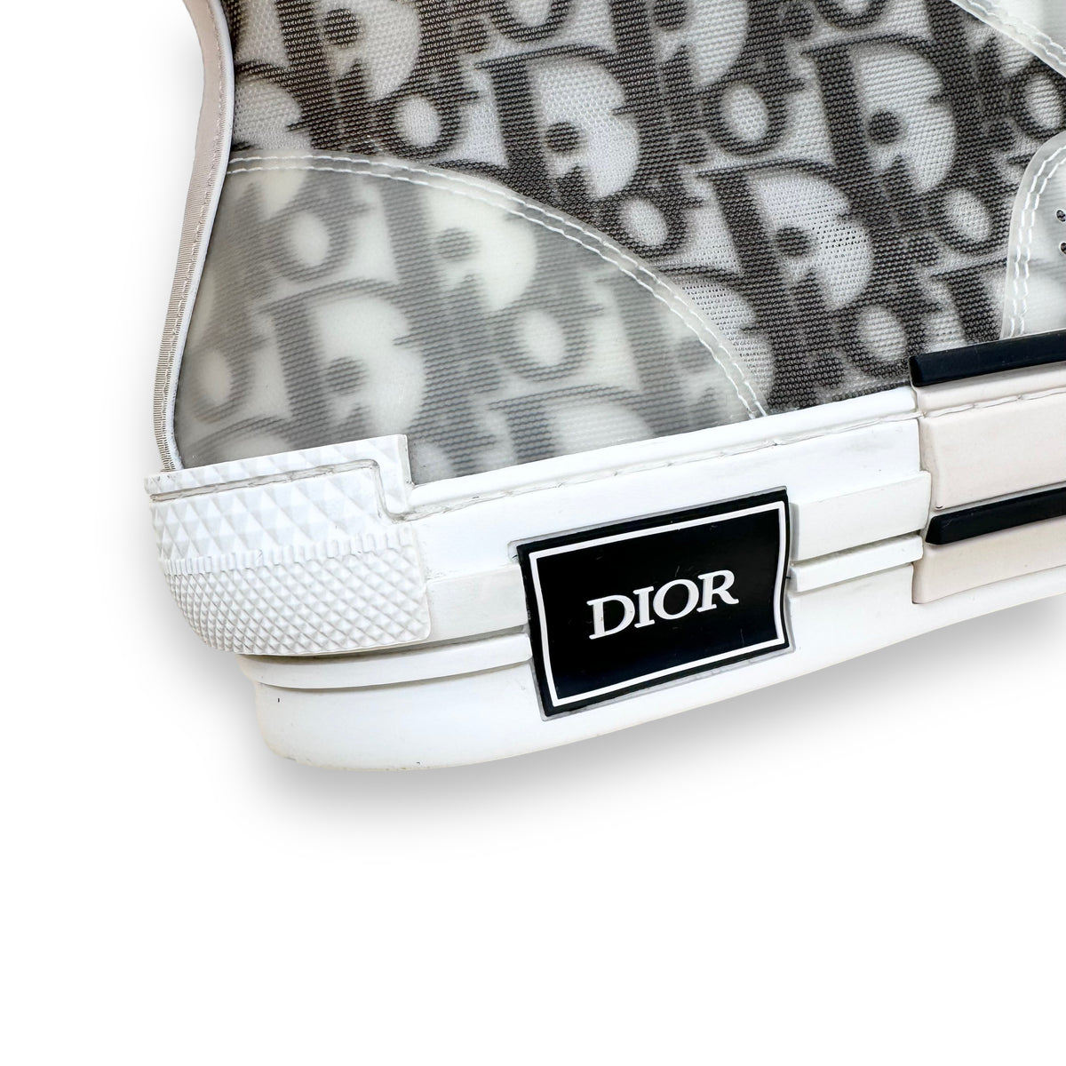 DIOR B23 HIGH TOP SNEAKERS WHITE UK9.5