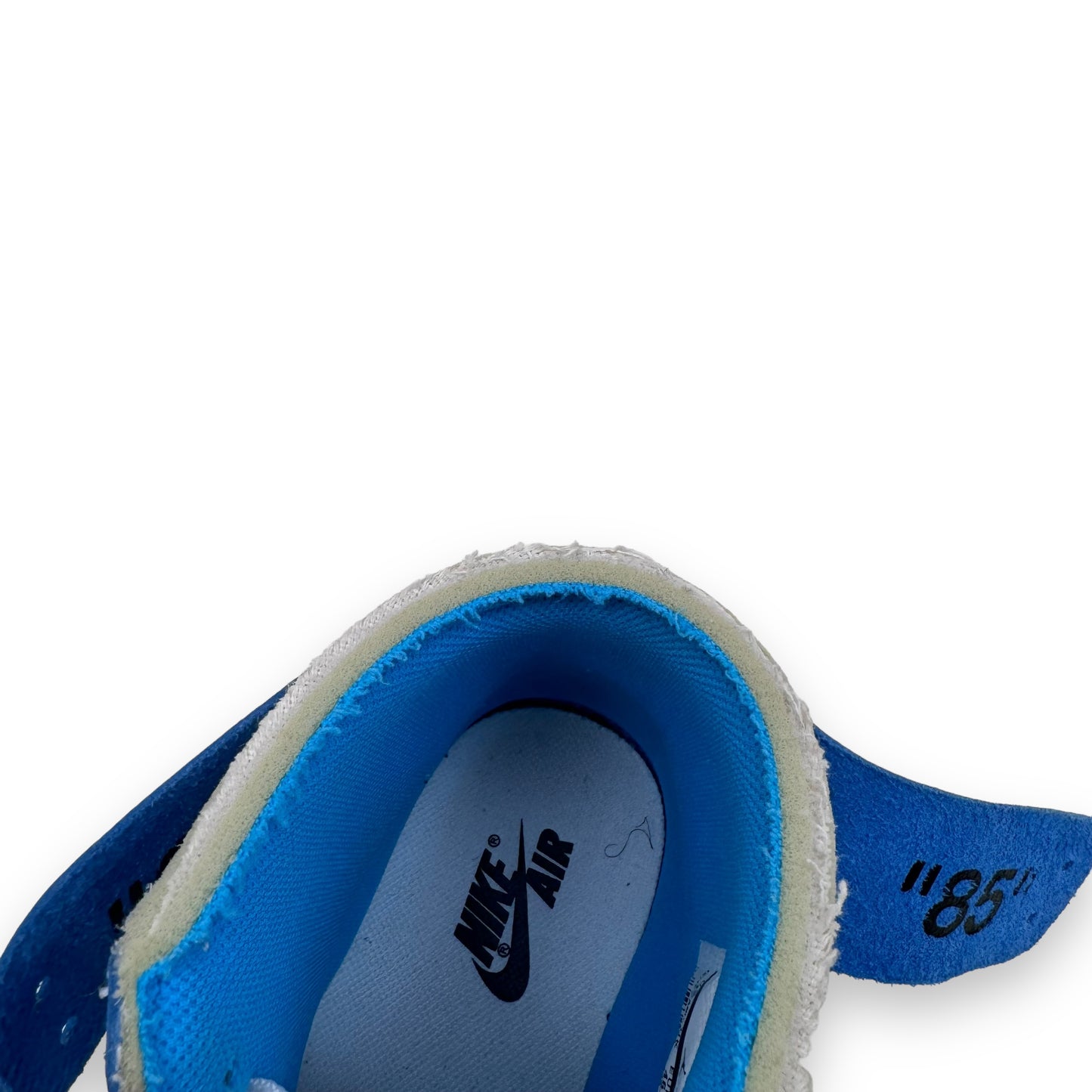 NIKE X OFF-WHITE JORDAN 1 HIGH UNIVERSITY BLUE UNC SNEAKER UK11
