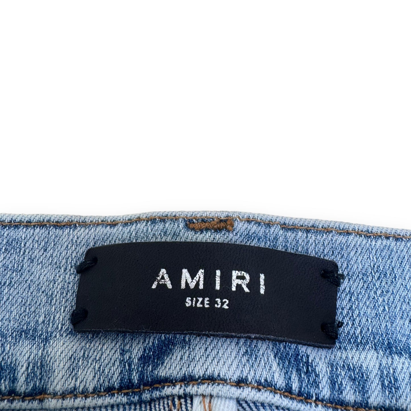 AMIRI DISTRESSED DENIM JEANS BLUE 32W