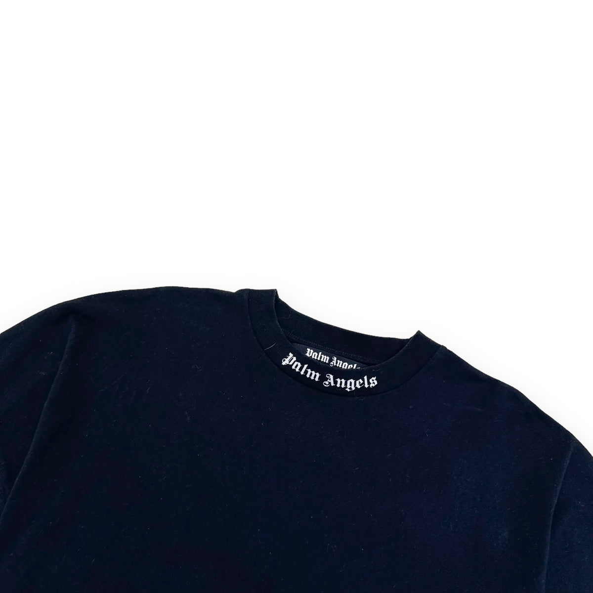 PALM ANGELS OVERSIZED COTTON LOGO T-SHIRT BLACK M