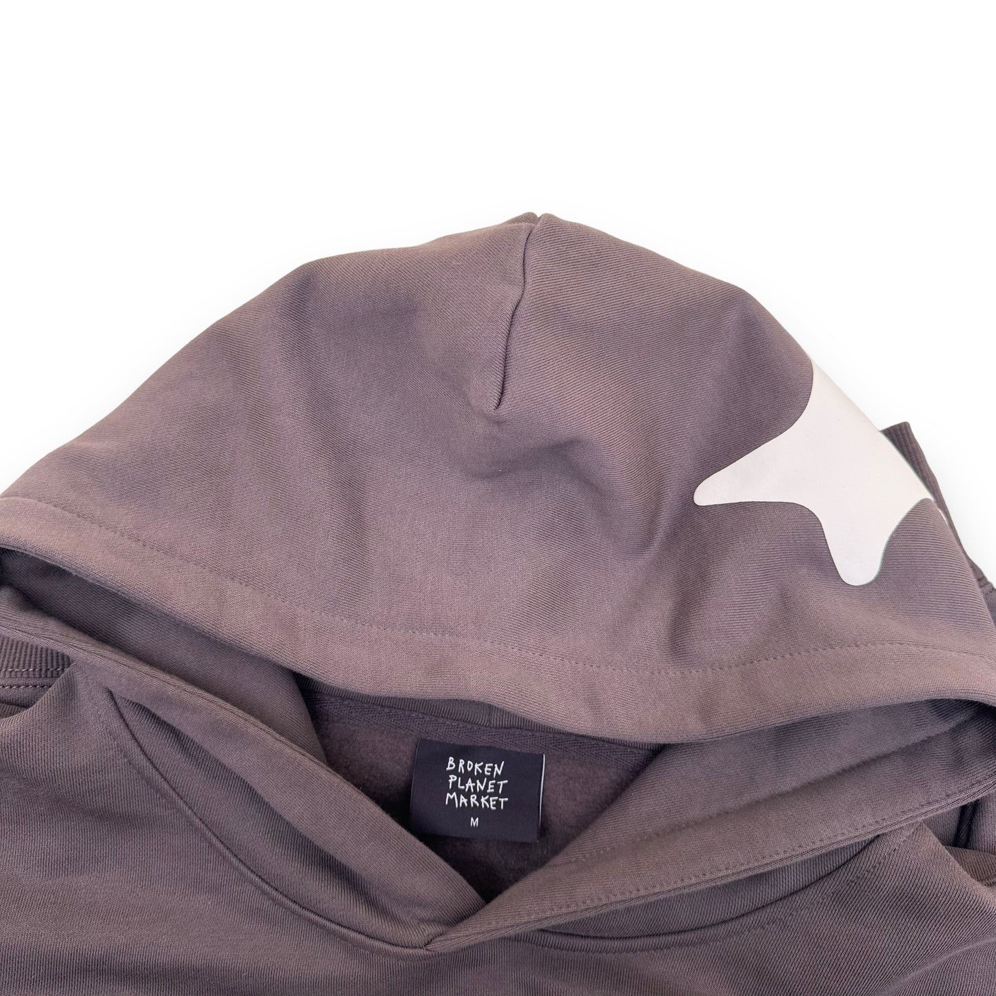 BROKEN PLANET OUT OF SIGHT COTTON HOODIE BROWN M