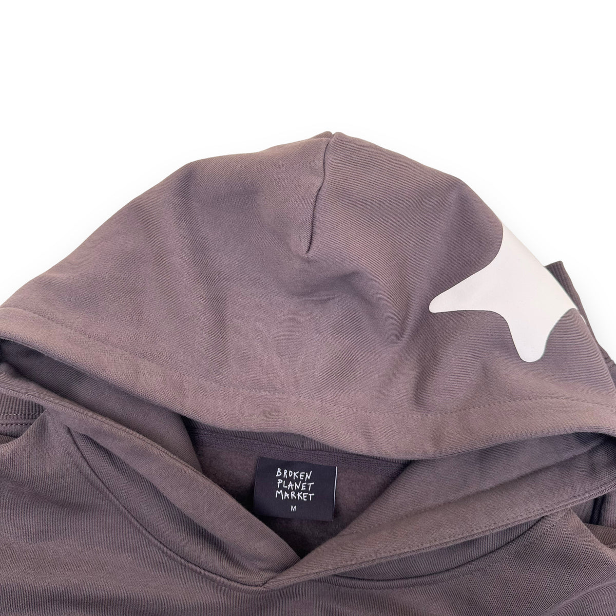 BROKEN PLANET OUT OF SIGHT COTTON HOODIE BROWN M