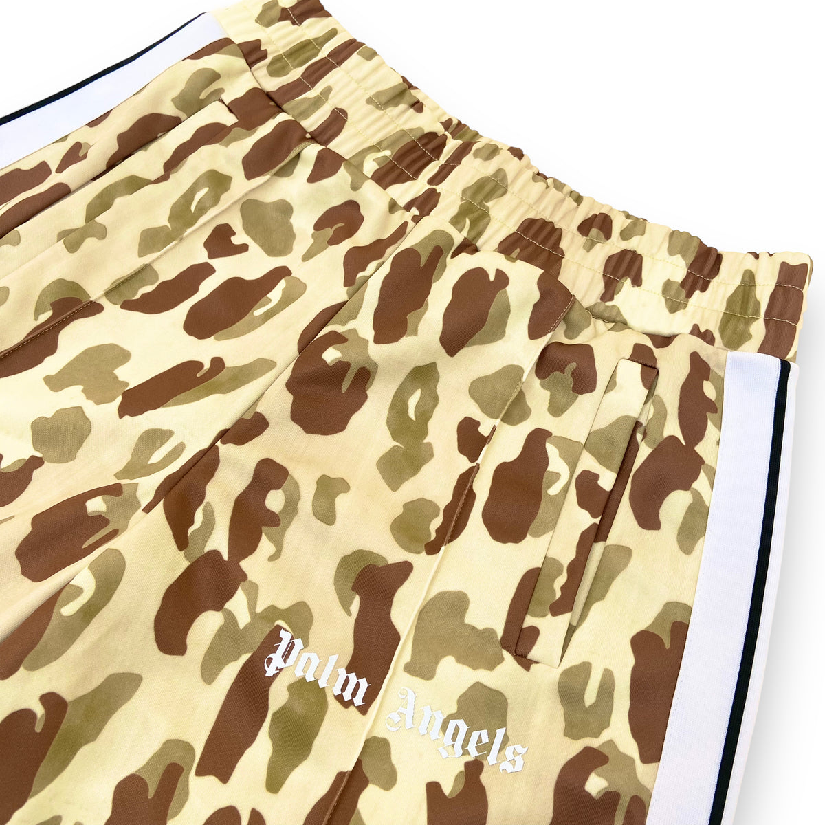 PALM ANGELS CAMO SHORTS GREEN S