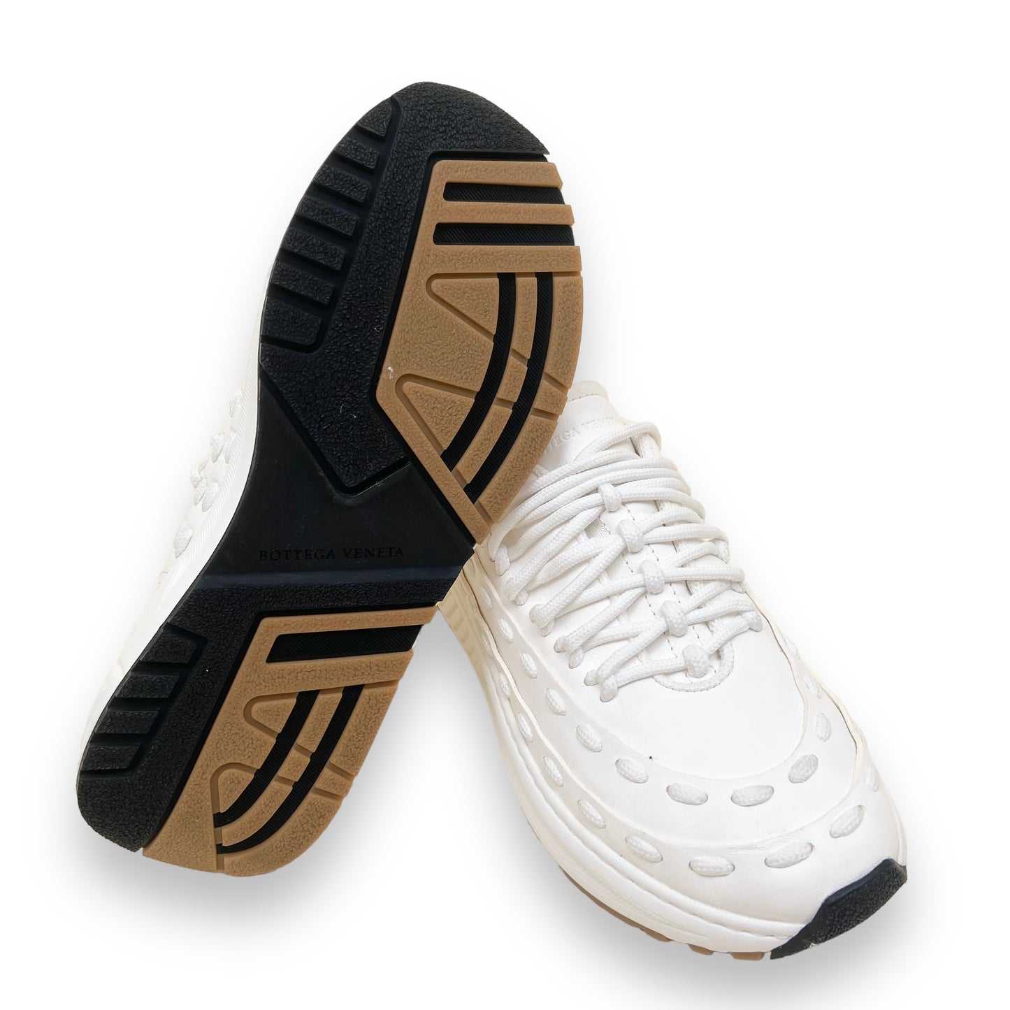 BOTTEGA VENETA LACE SPEEDSTER SNEAKERS WHITE UK6