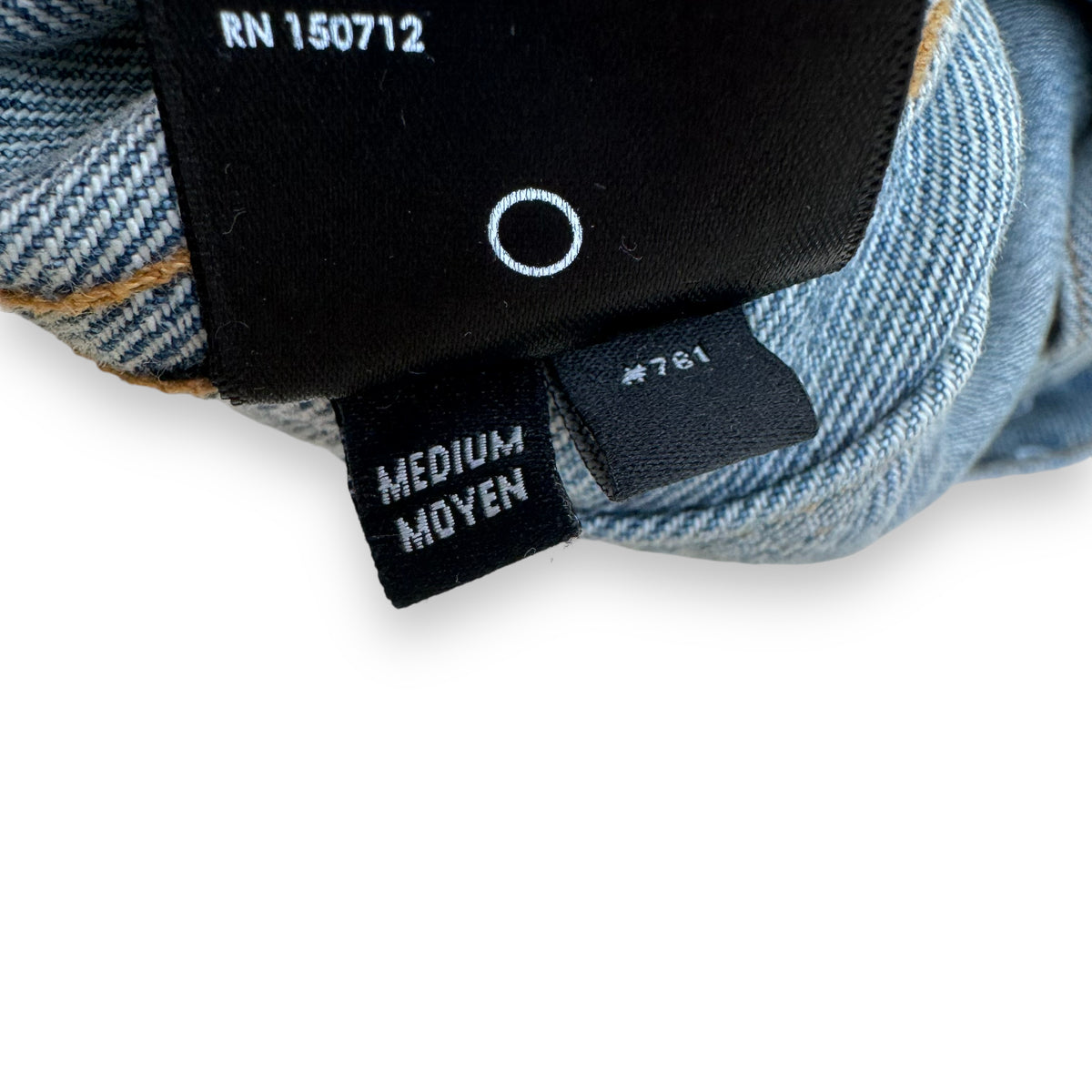 AMIRI SLIM-FIT DISTRESSED BANDANA-PRINT DENIM JACKET BLUE M
