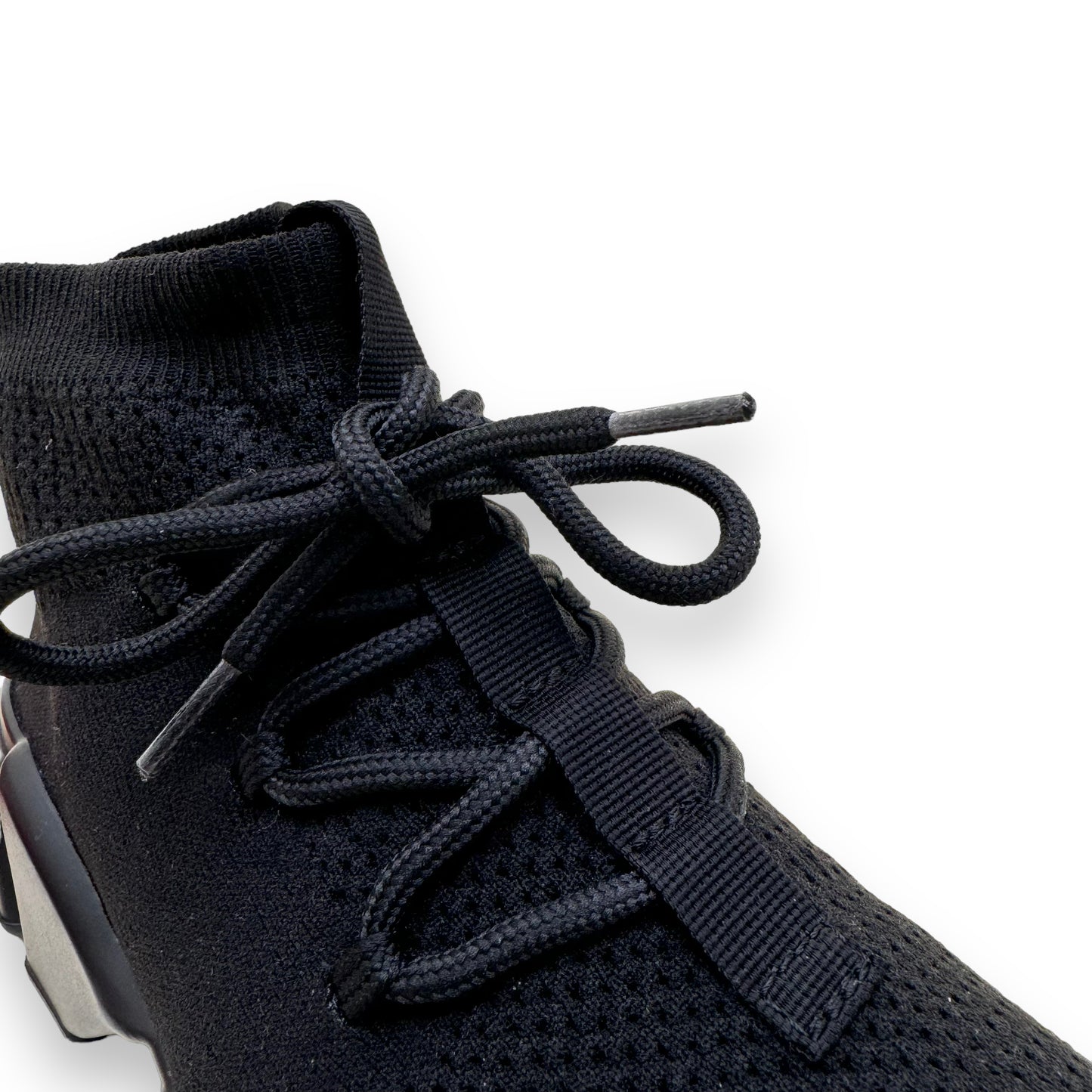 BALENCIAGA SPEED LACEUP RUNNER SNEAKERS BLACK UK6