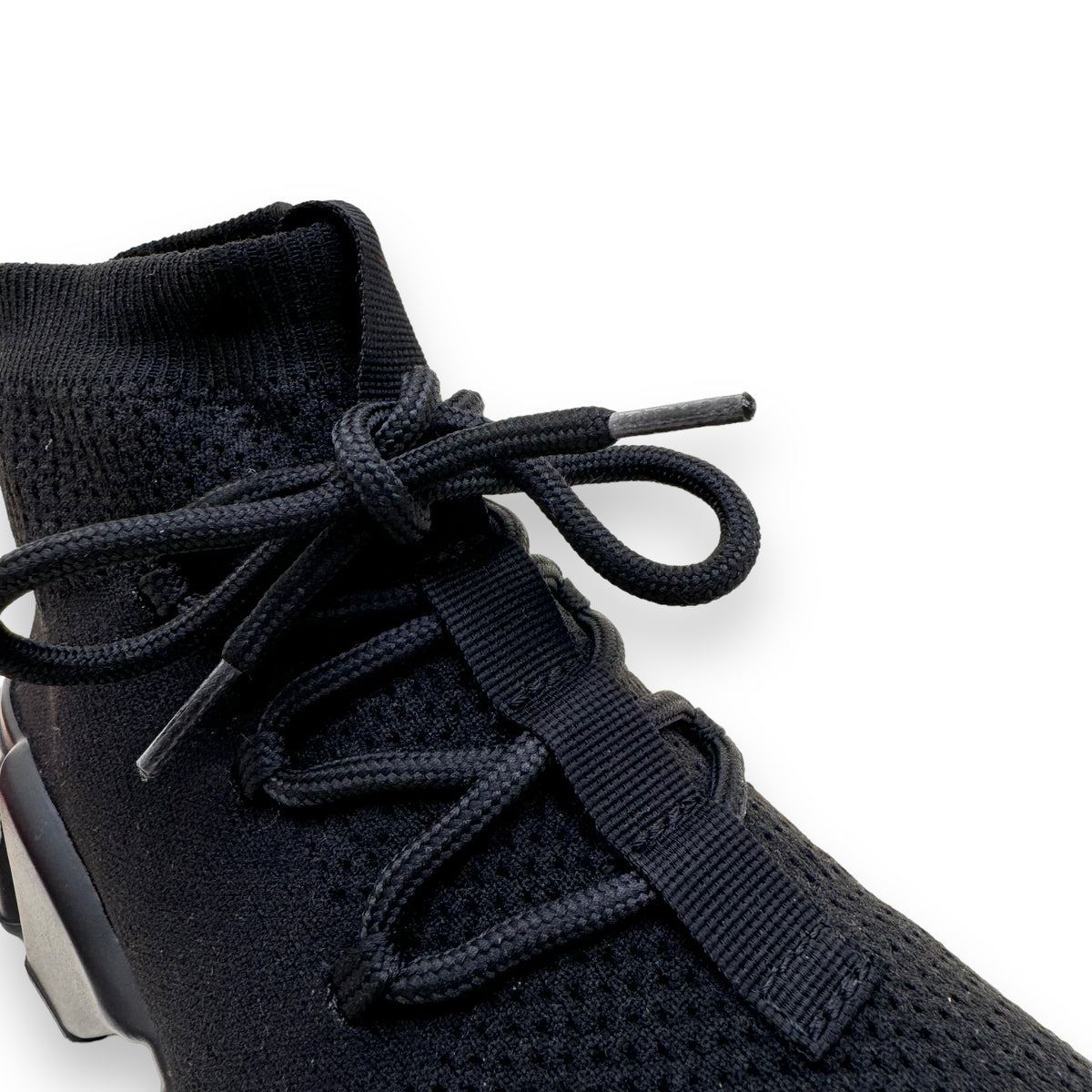 BALENCIAGA SPEED LACEUP RUNNER SNEAKERS BLACK UK6