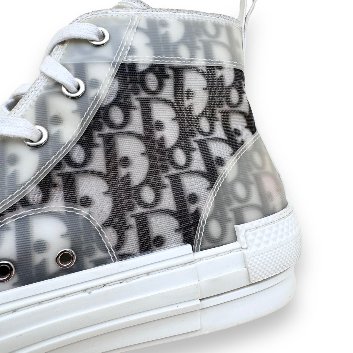 DIOR B23 HIGH TOP SNEAKERS WHITE UK9.5