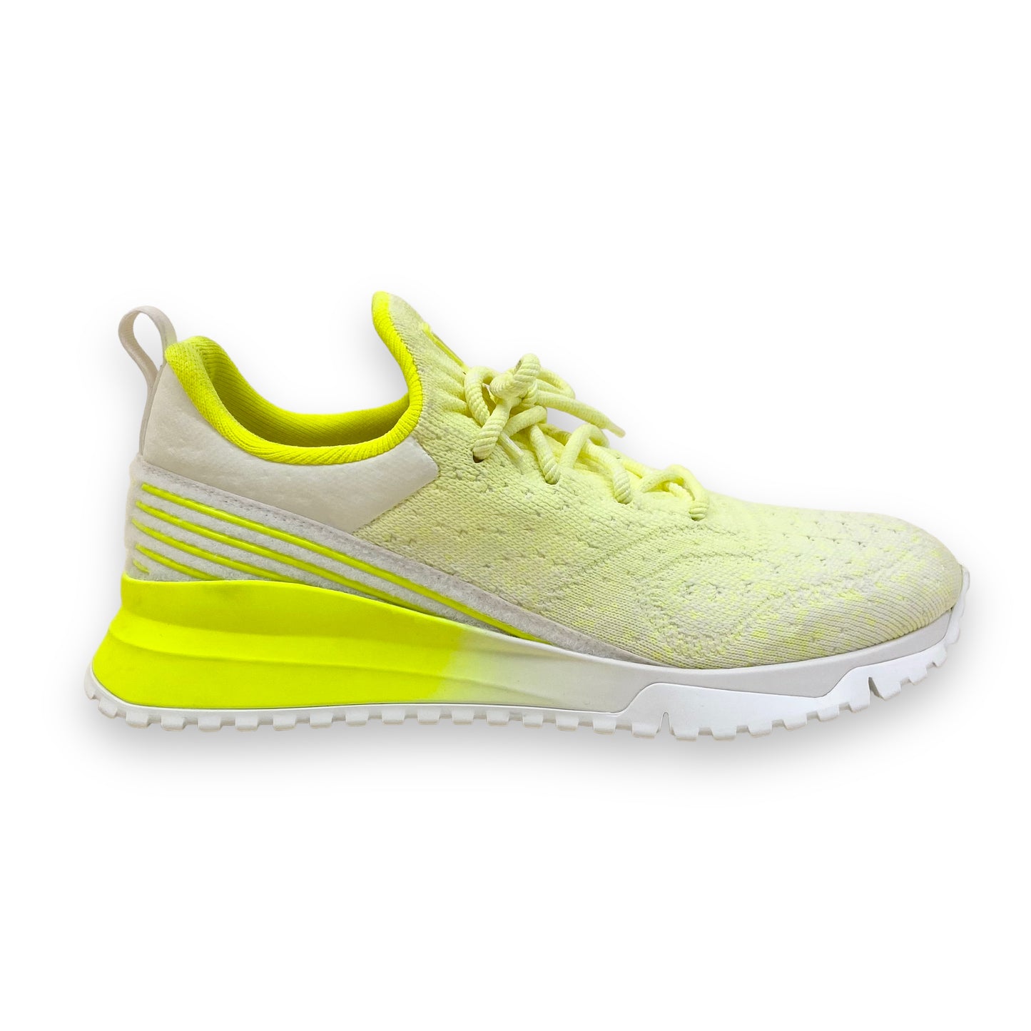 LOUIS VUITTON V.N.R KNIT SNEAKERS NEON YELLOW UK8.5