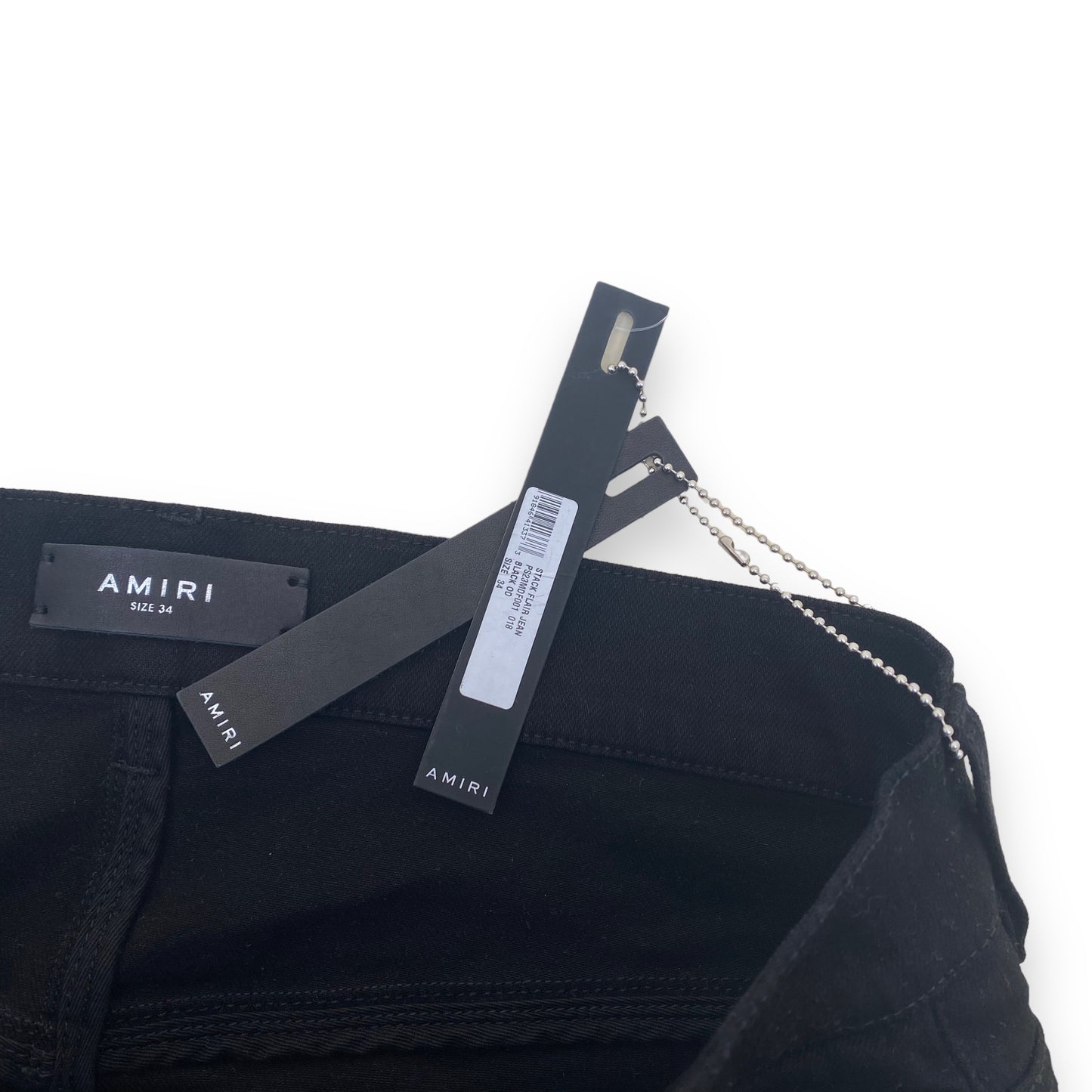 AMIRI FLARED DENIM JEANS BLACK 34W