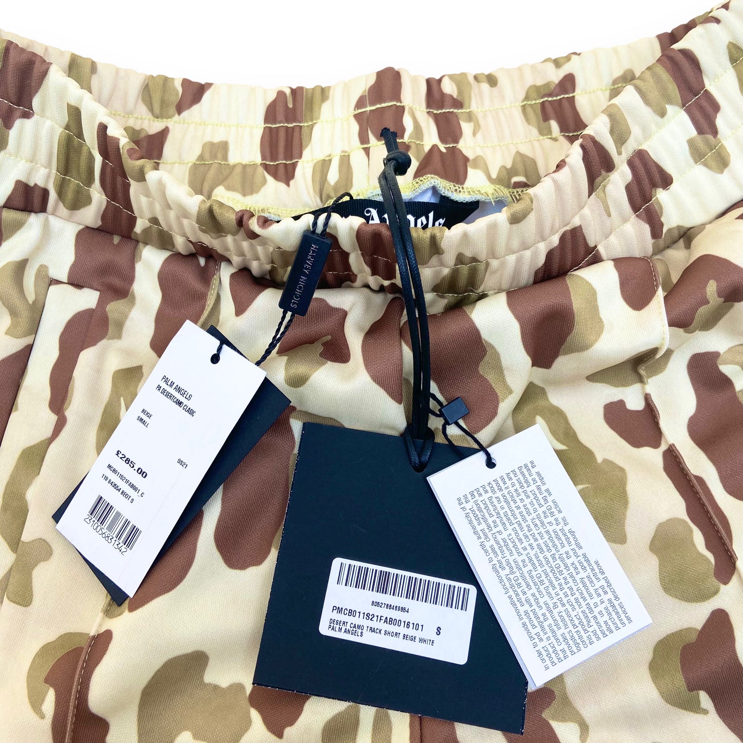 PALM ANGELS CAMO SHORTS GREEN S