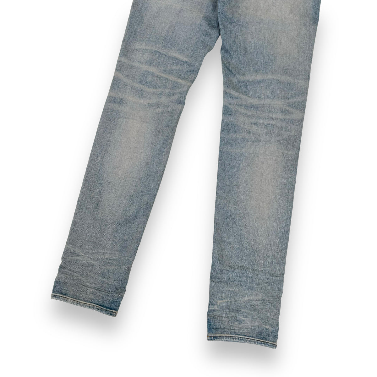AMIRI THRASHER PLUS STRETCH-DENIM DISTRESSED JEANS BLUE 36W