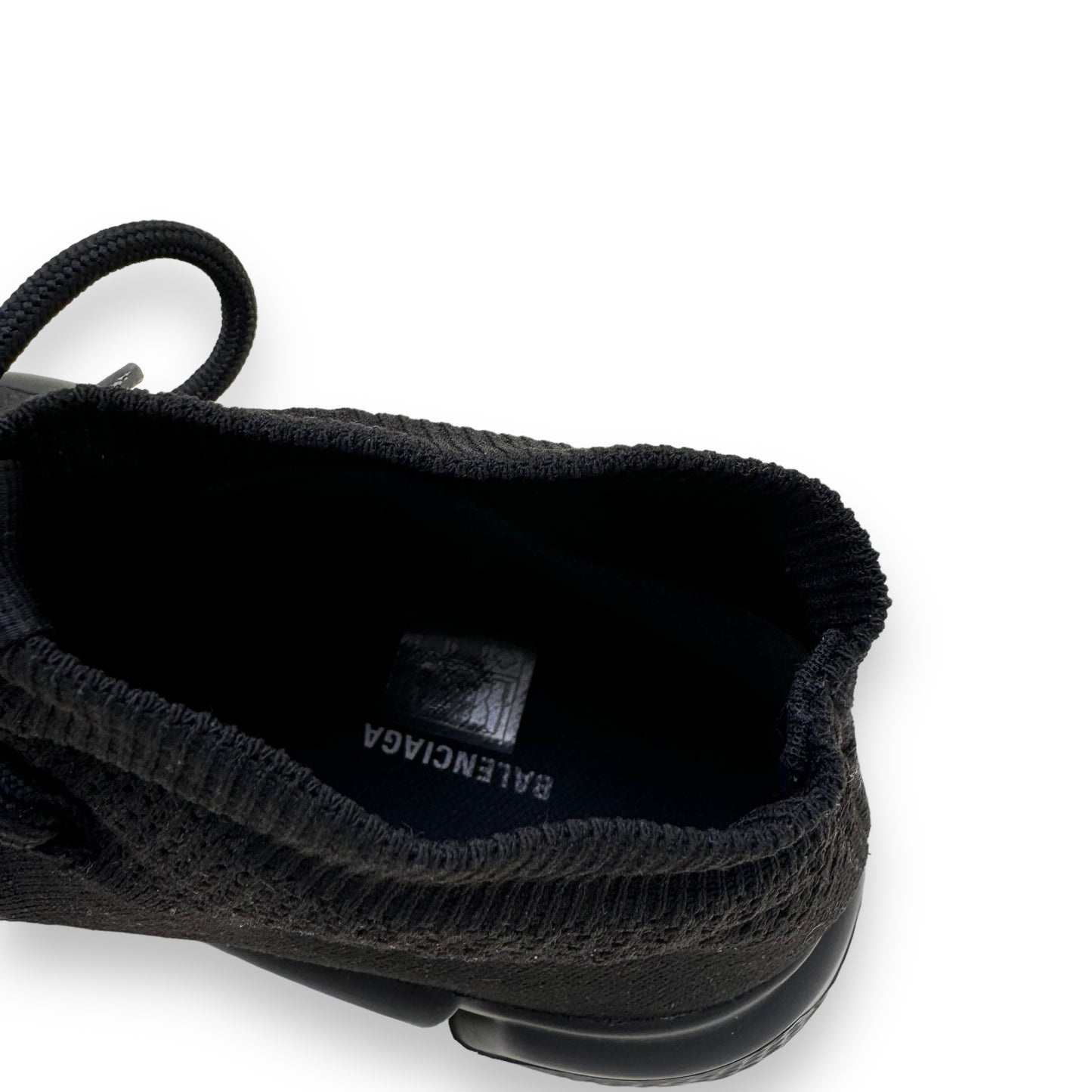 BALENCIAGA SPEED LACEUP RUNNER SNEAKERS BLACK UK6