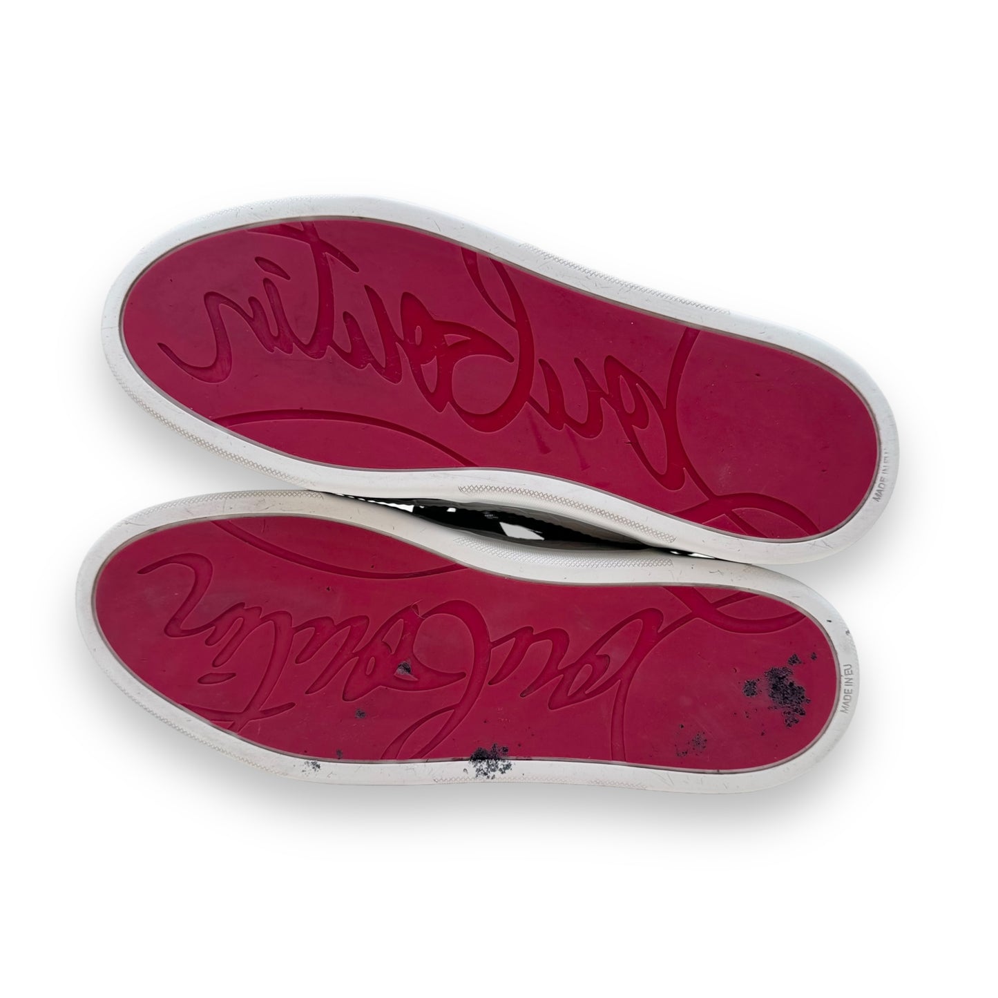 CHRISTIAN LOUBOUTIN AURELIEN LEATHER / MESH SNEAKER BLACK UK10