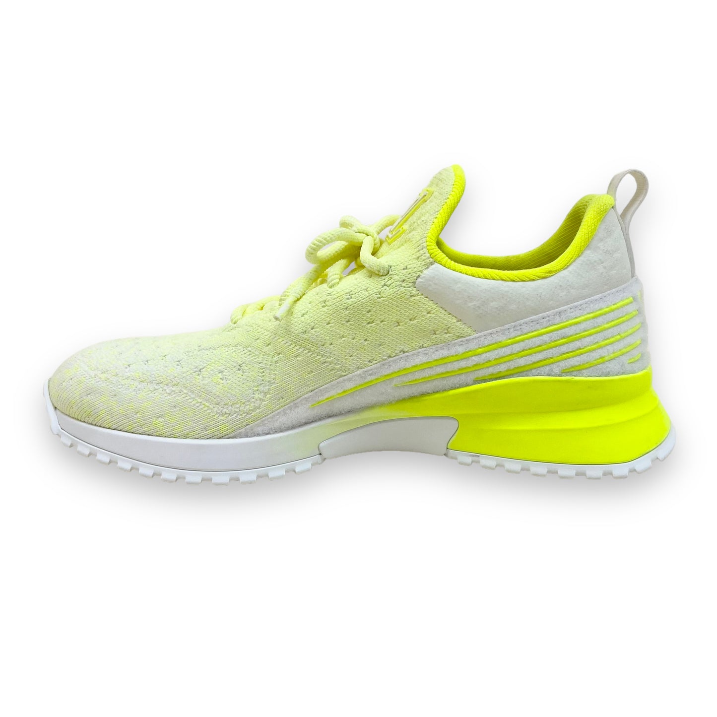 LOUIS VUITTON V.N.R KNIT SNEAKERS NEON YELLOW UK8.5
