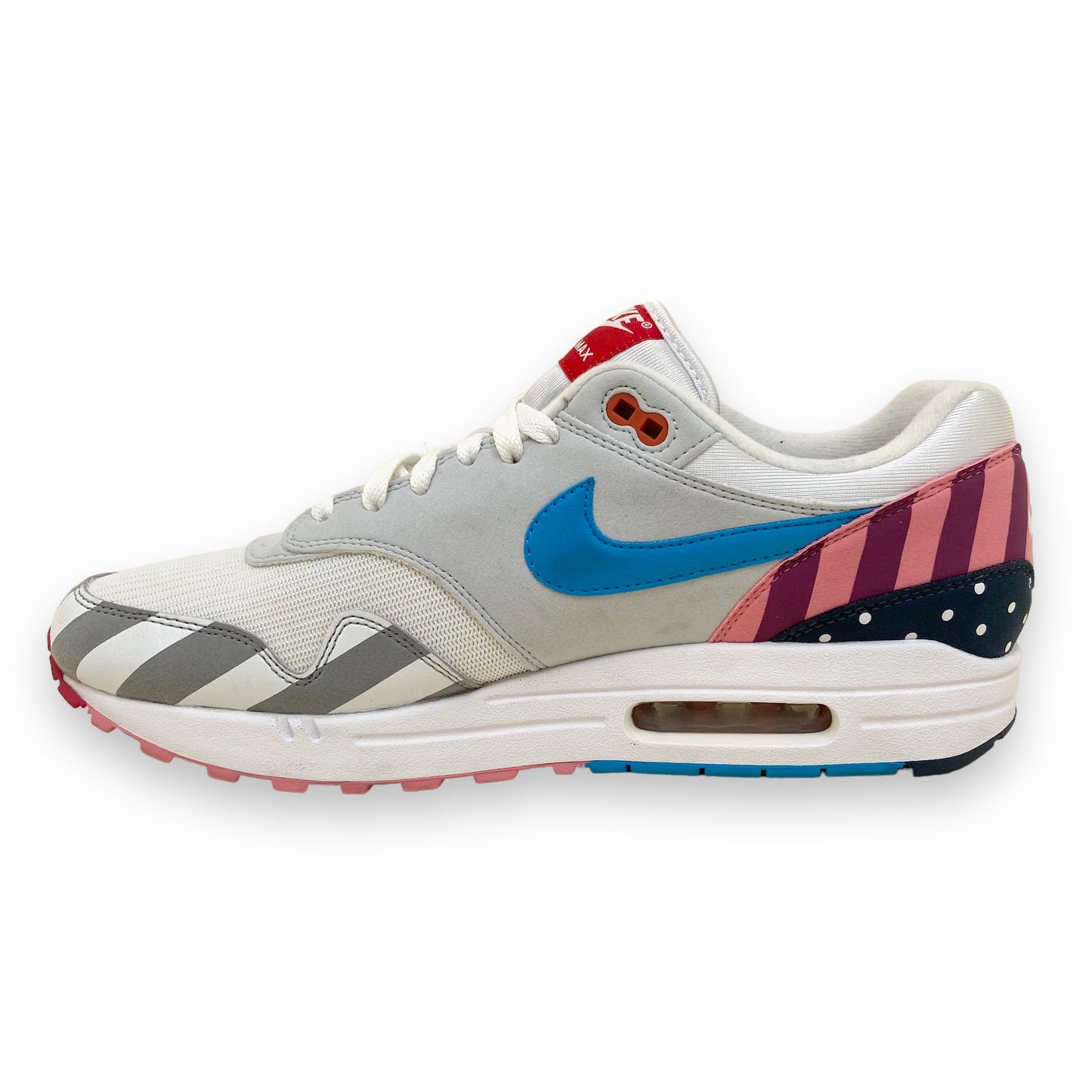 NIKE X PARRA AIR MAX 1 SNEAKERS WHITE / MULTI UK10