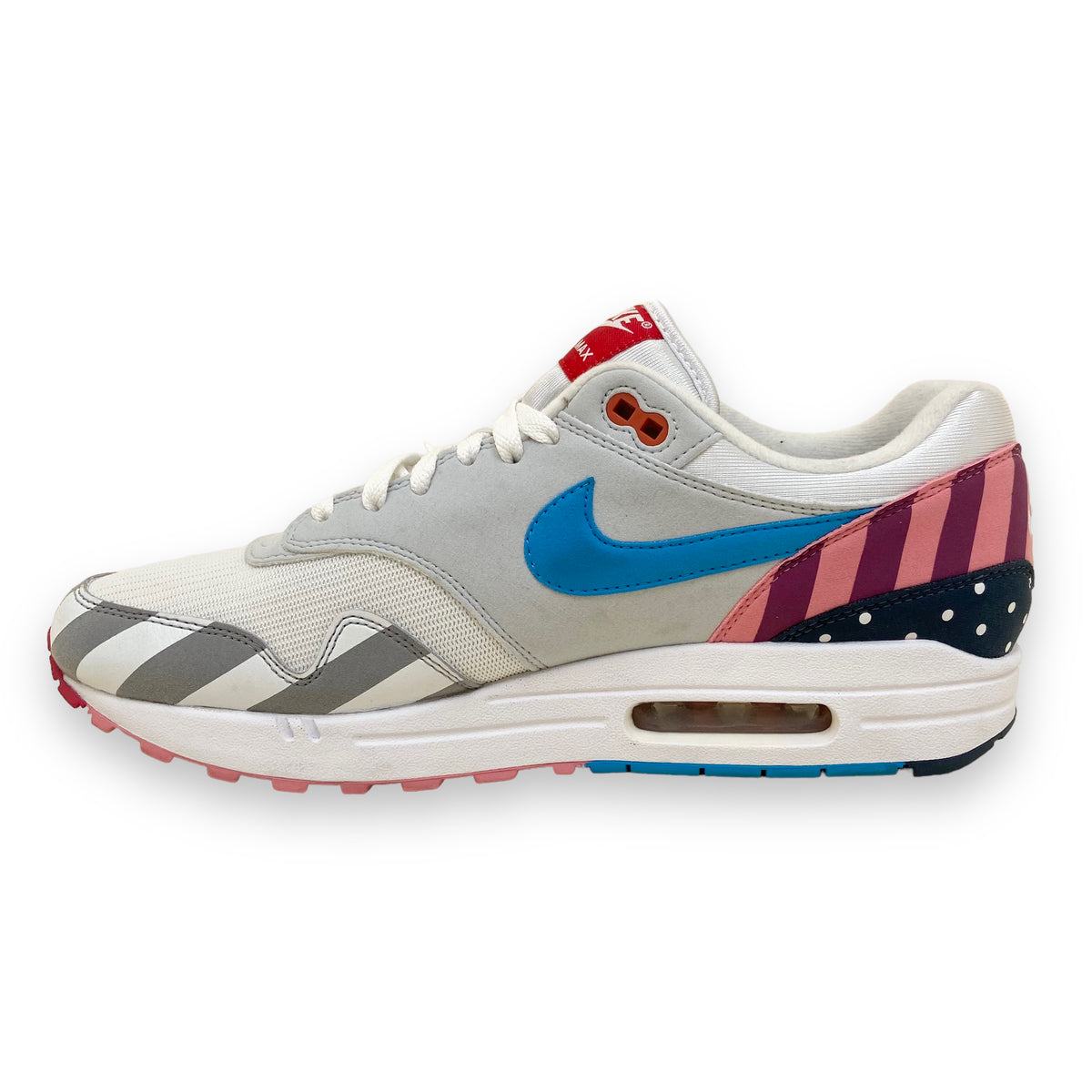 NIKE X PARRA AIR MAX 1 SNEAKERS WHITE / MULTI UK10
