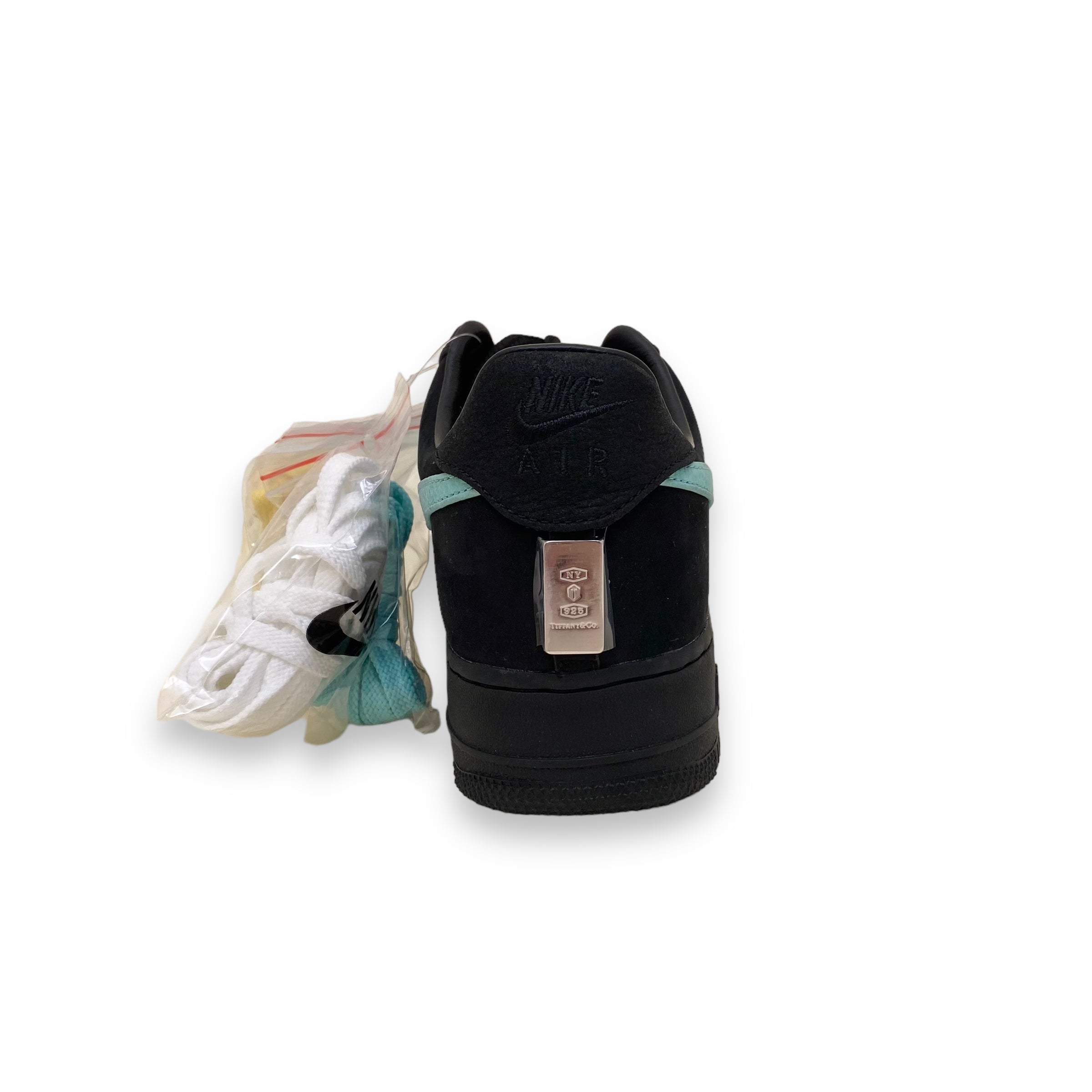 NIKE X TIFFANY & CO AIR FORCE 1 LOW ‘1837’ SNEAKERS BLACK UK9.5