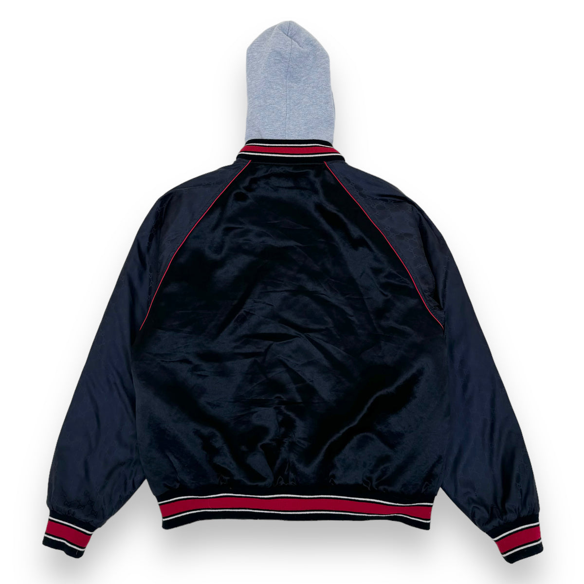 GUCCI BAND HOODED BOMBER JACKET BLACK S